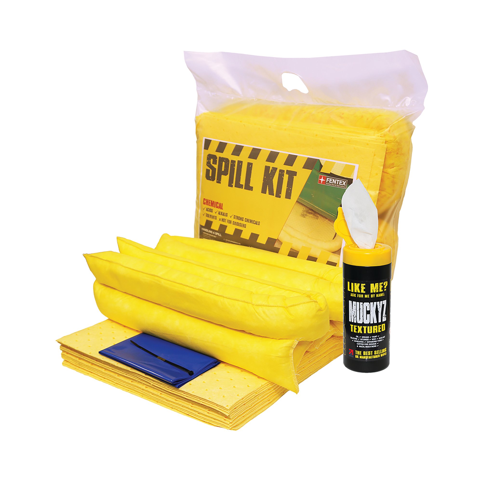 5 Star Chemical Spill Kit in Heat-sealed Bag Yellow FS635419
