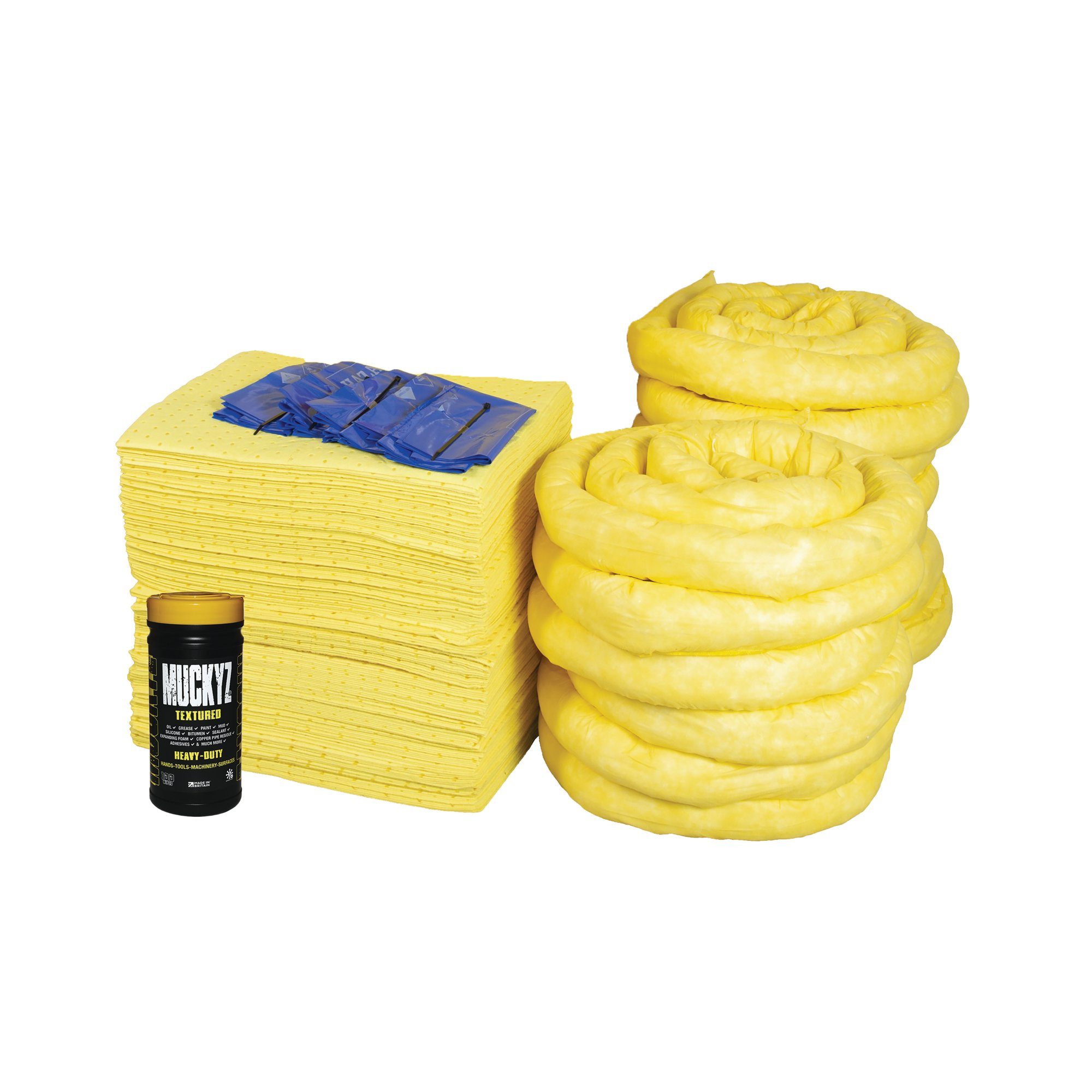 5 Star Refill Kit for 360L Spill Kit in a Wheelie Bin Yellow FS637383