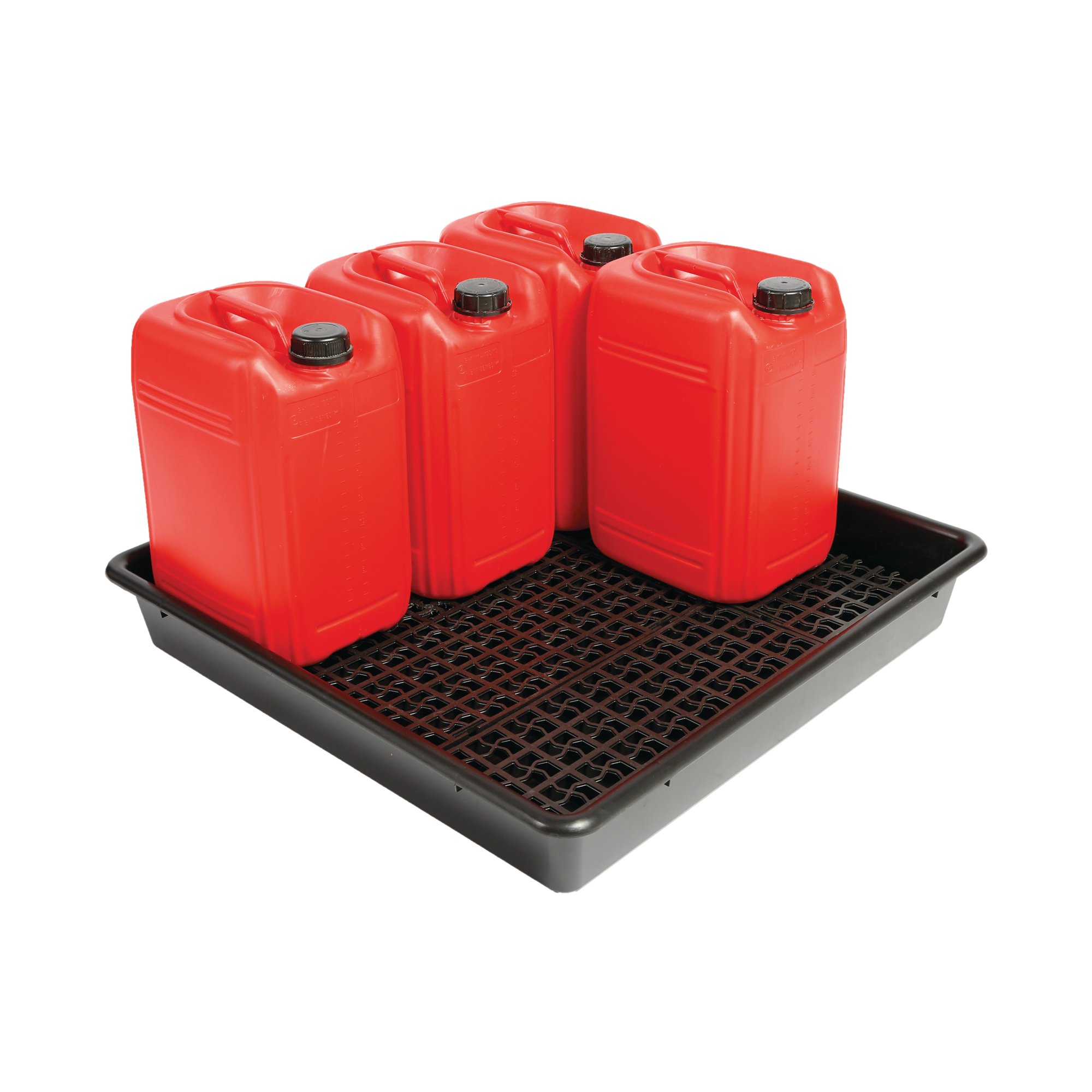 5 Star Evo Rcyc Spill Tray with Removable Grid 5x25L Black FS641526