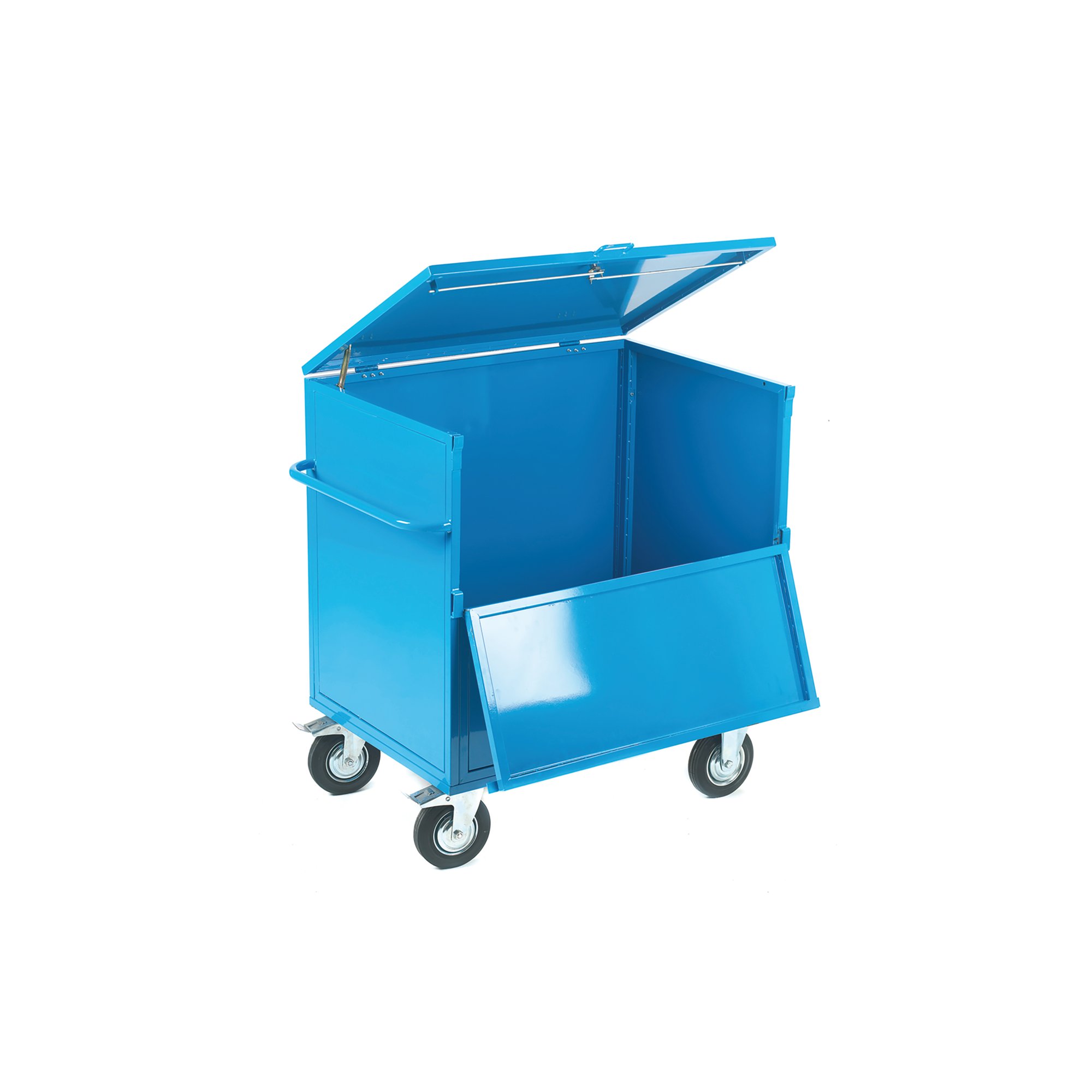 5 Star Security Mob Steel Trolley Lockable Lid 1100x700x1140 FS645623