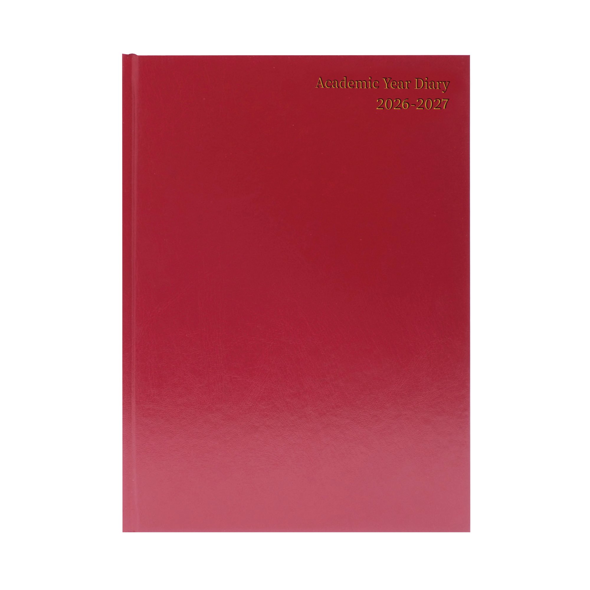 5 Star Academic Diary Week To View A5 Burgundy 2026-2027 KF3A5ABG26