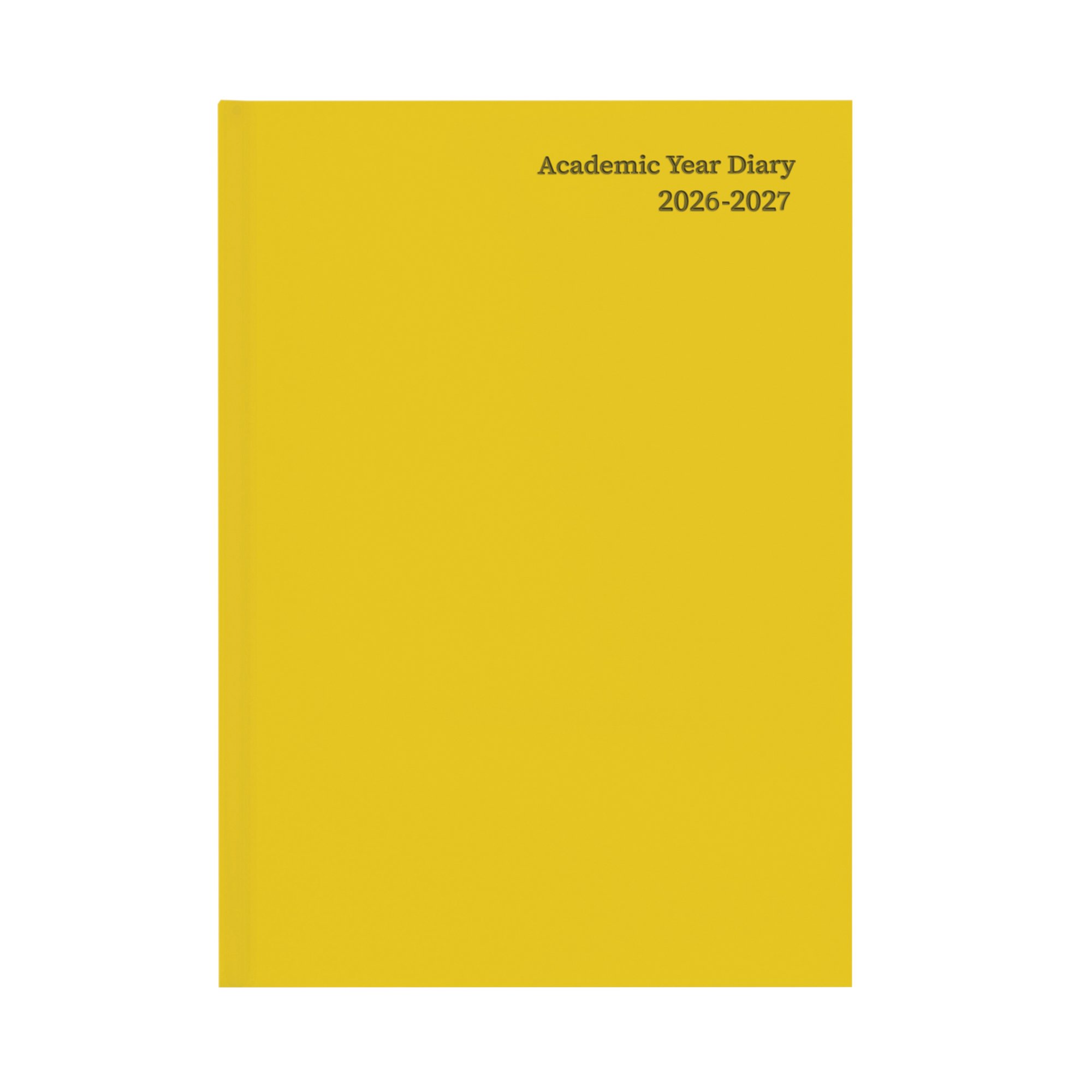 5 Star Academic Diary Week To View A5 Yellow 2026-2027 KF3A5AYL26