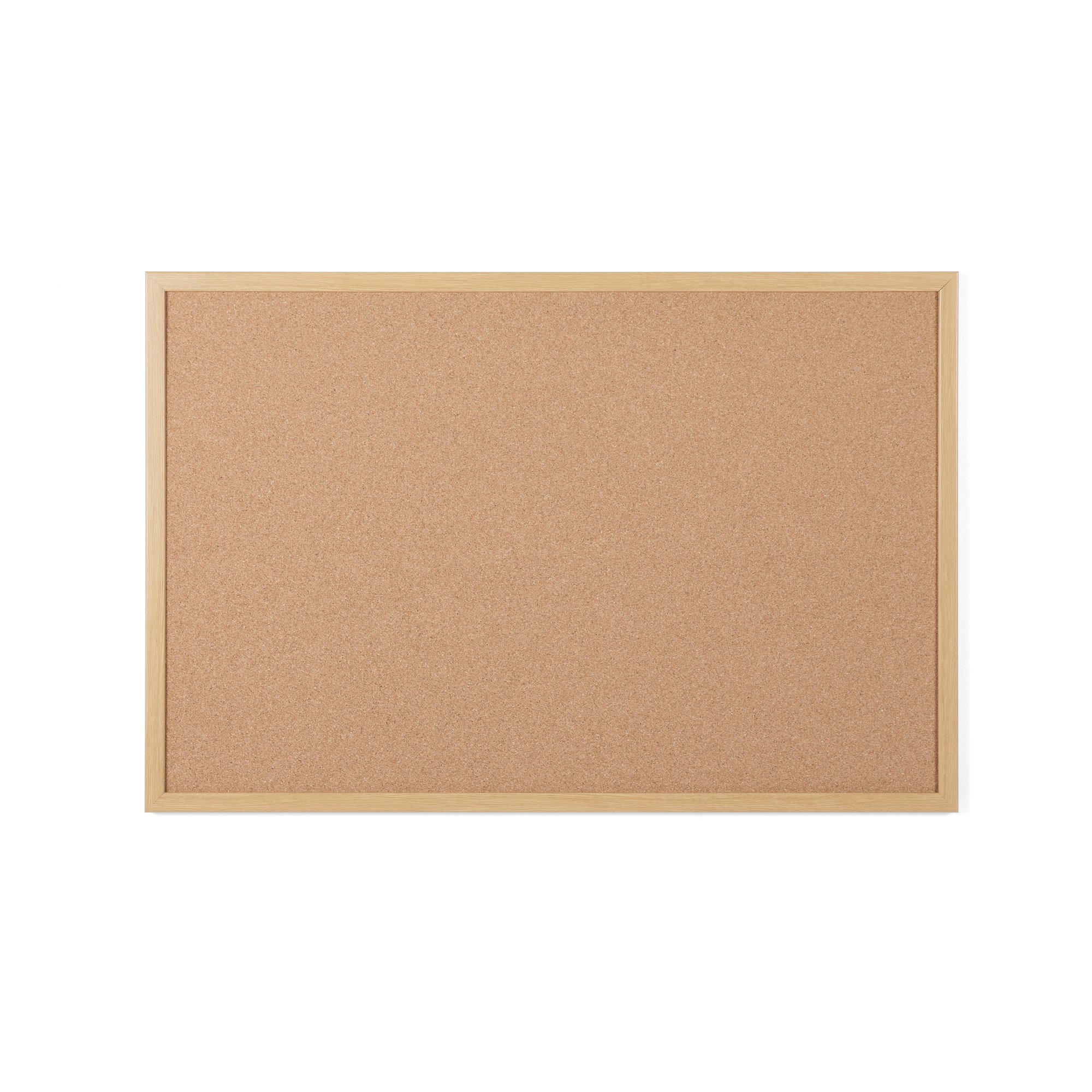5 Star Cork Noticeboard Oak Effect Frame 900x600mm FS669041