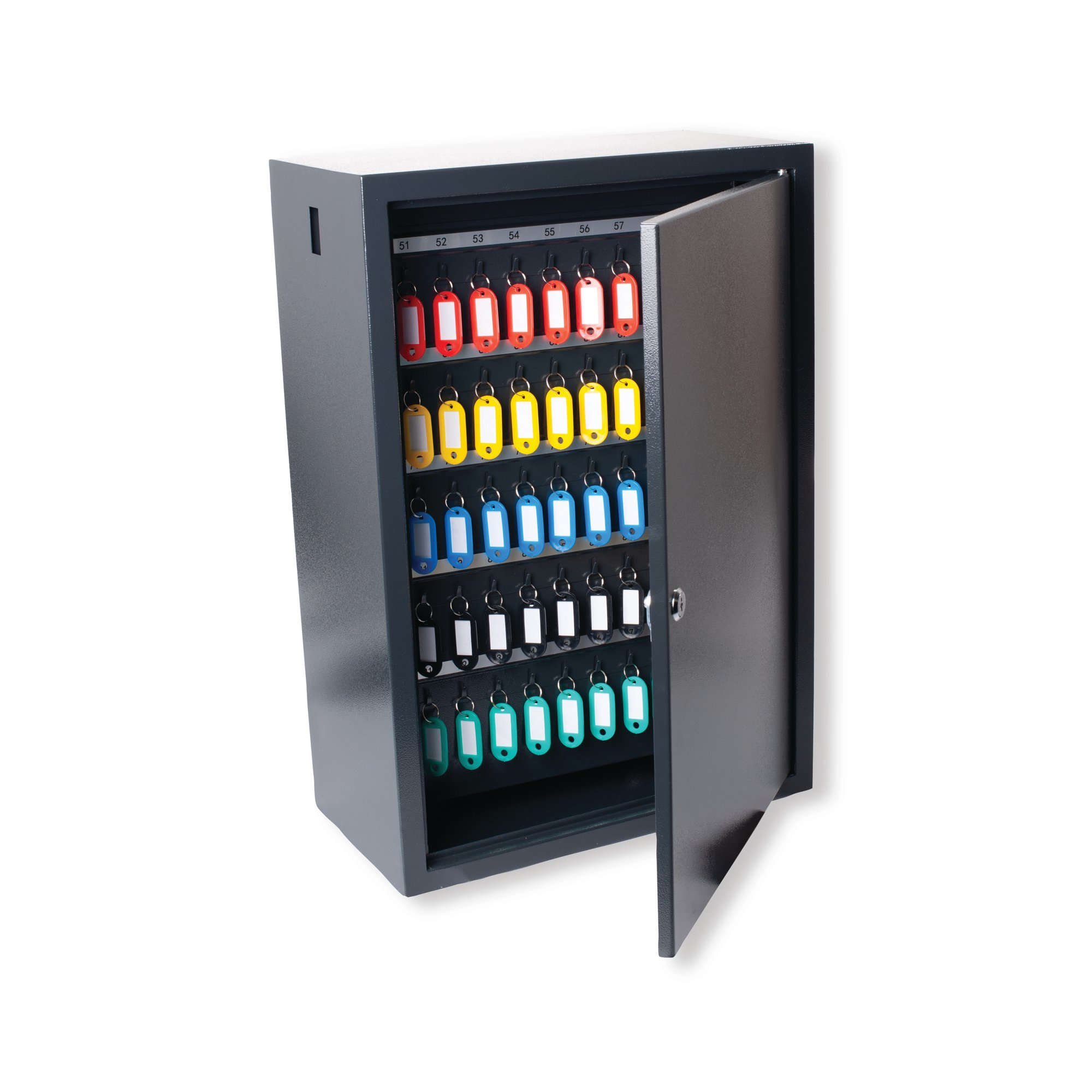 5 Star Deluxe Steel Key Cabinet 300 Key Capacity Dark Grey FS675210