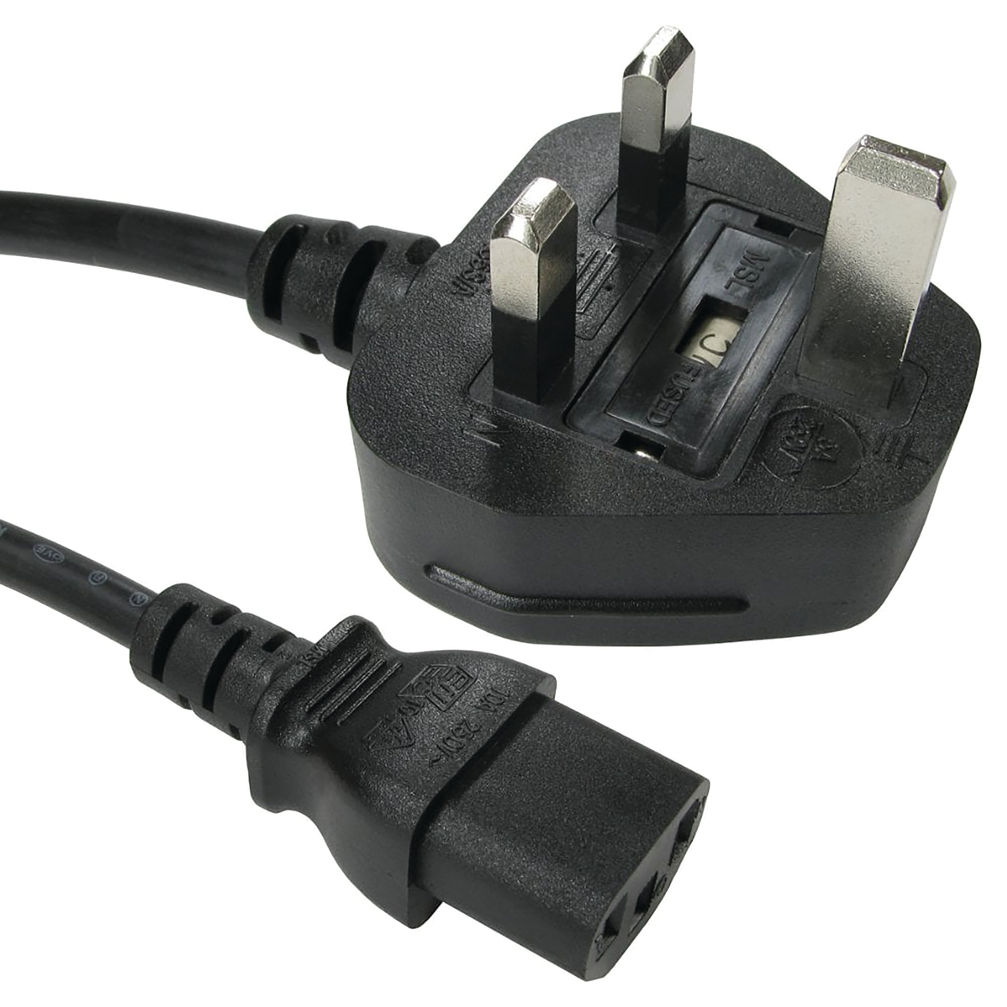 5 Star Kettle Mains Power Cable Lead C13 2m FS676441
