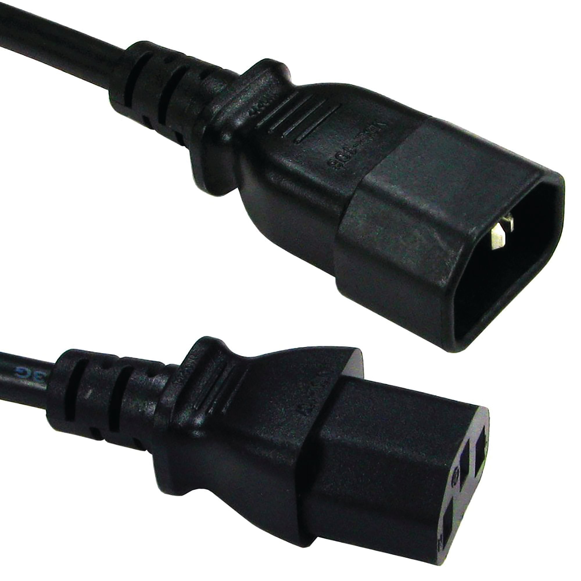 5 Star Mains Powered Extension Cable C14 to C13 1.8m FS676556