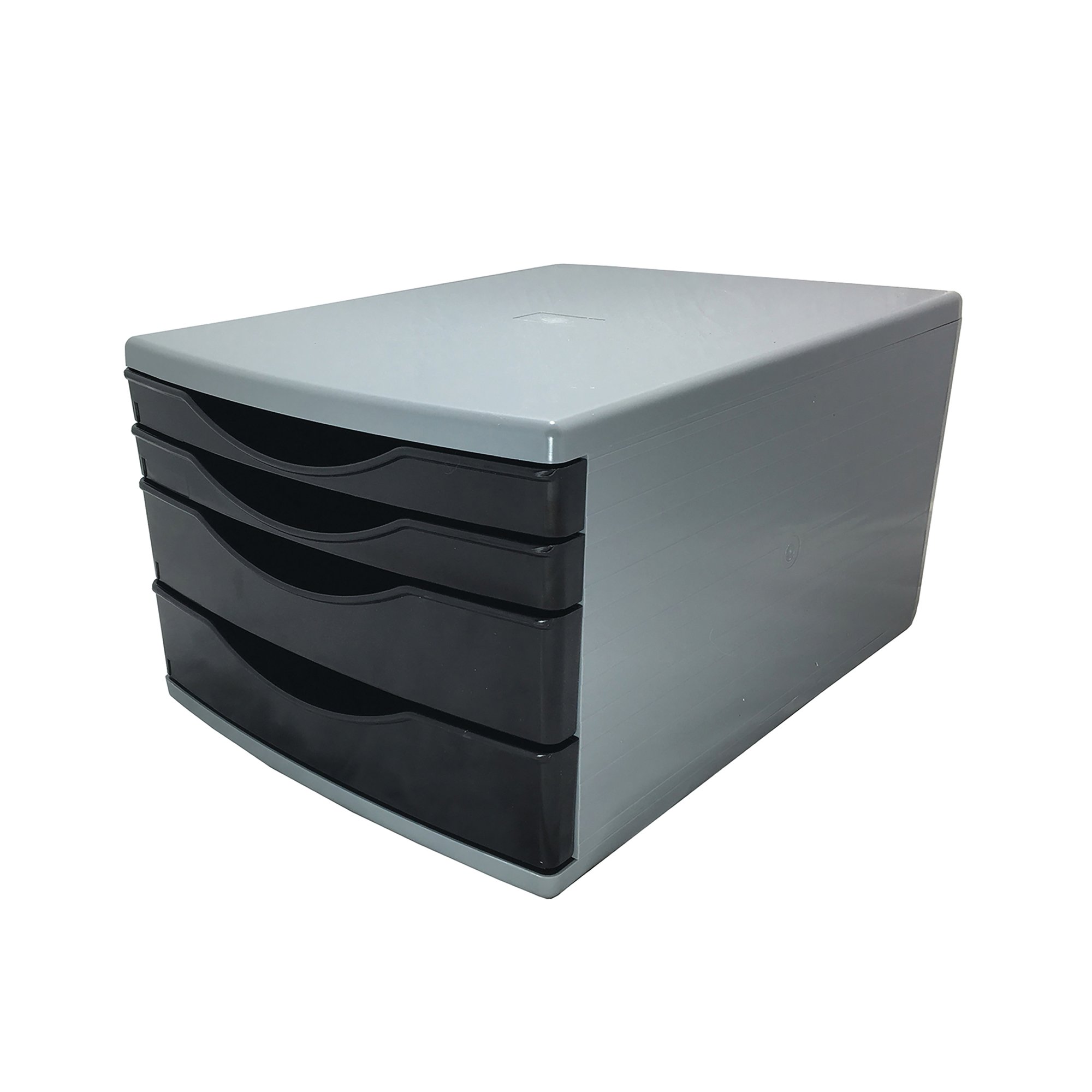 5 Star 4 Drawer Tower 180mm 2x30mm 2x60mm Classic Black/Grey FS676762