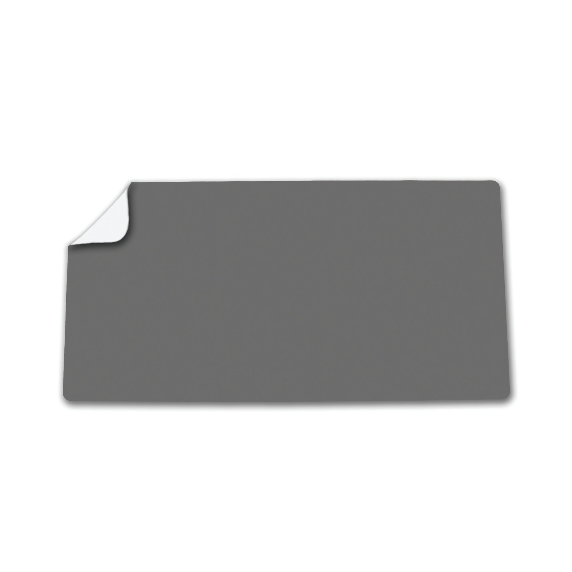 5 Star Double Sided Heat-Resistant Desk Mat 800x400mm Faux Leather Grey/White
