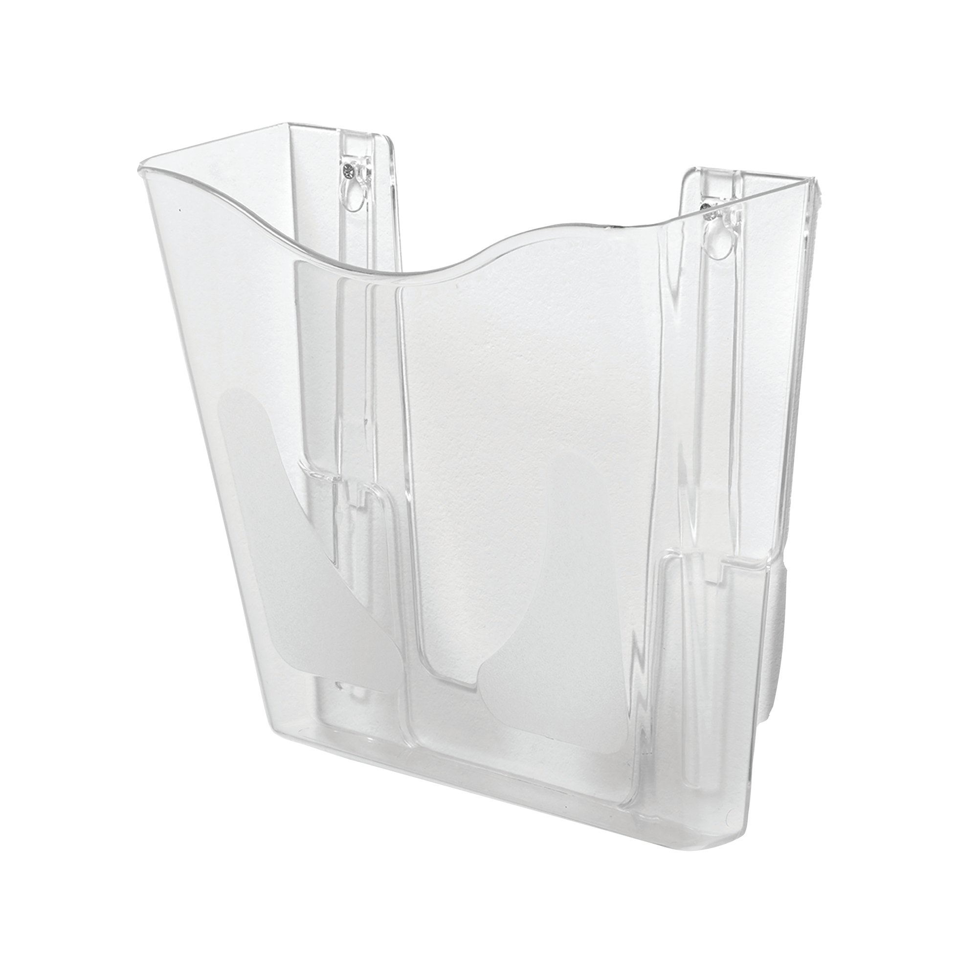 5 Star Wall Pocket Literature Holder with Wall Fixings A4 Portrait Crystal FS677463