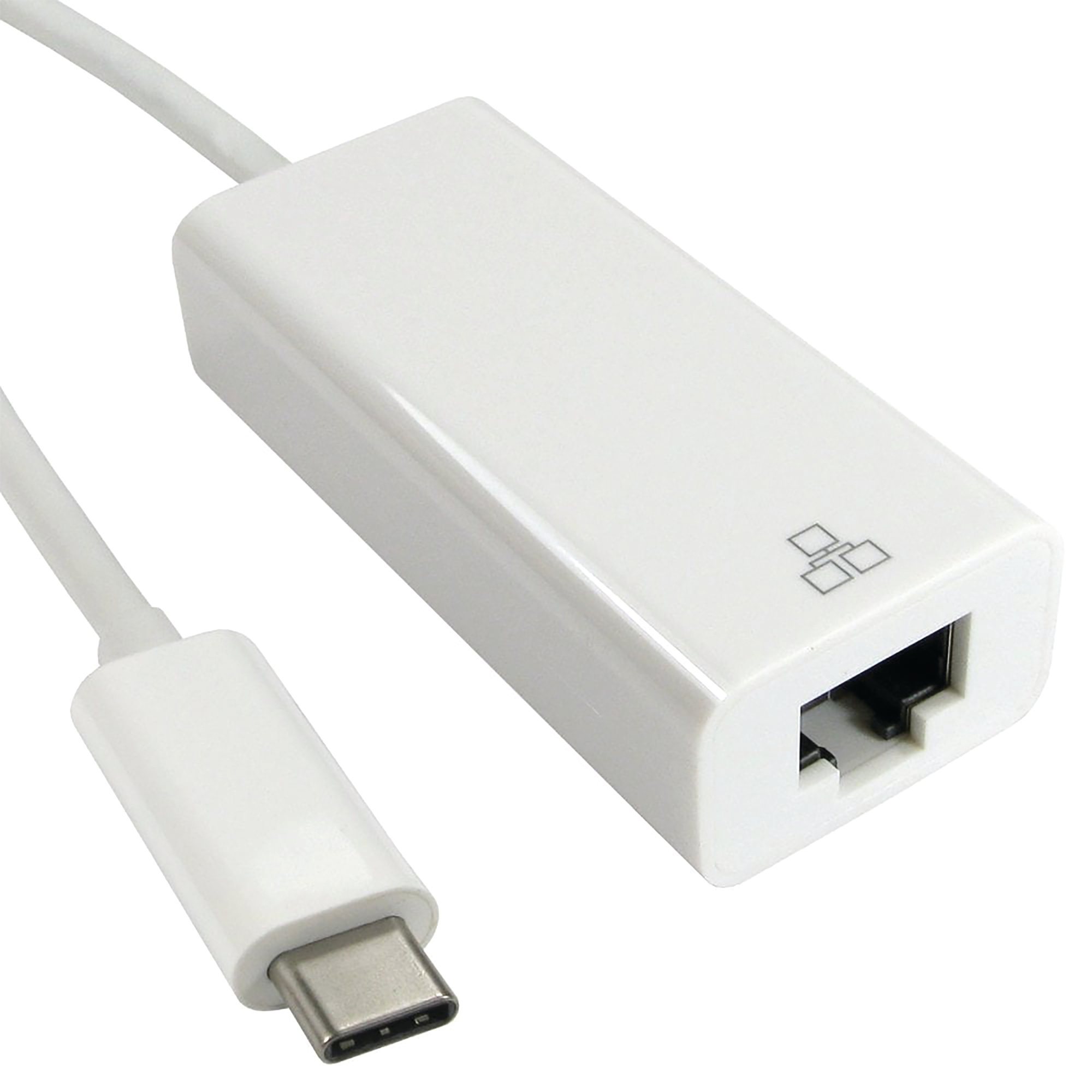 5 Star USB-C to Gigabit Ethernet Adapter Cable 15cm White FS687052