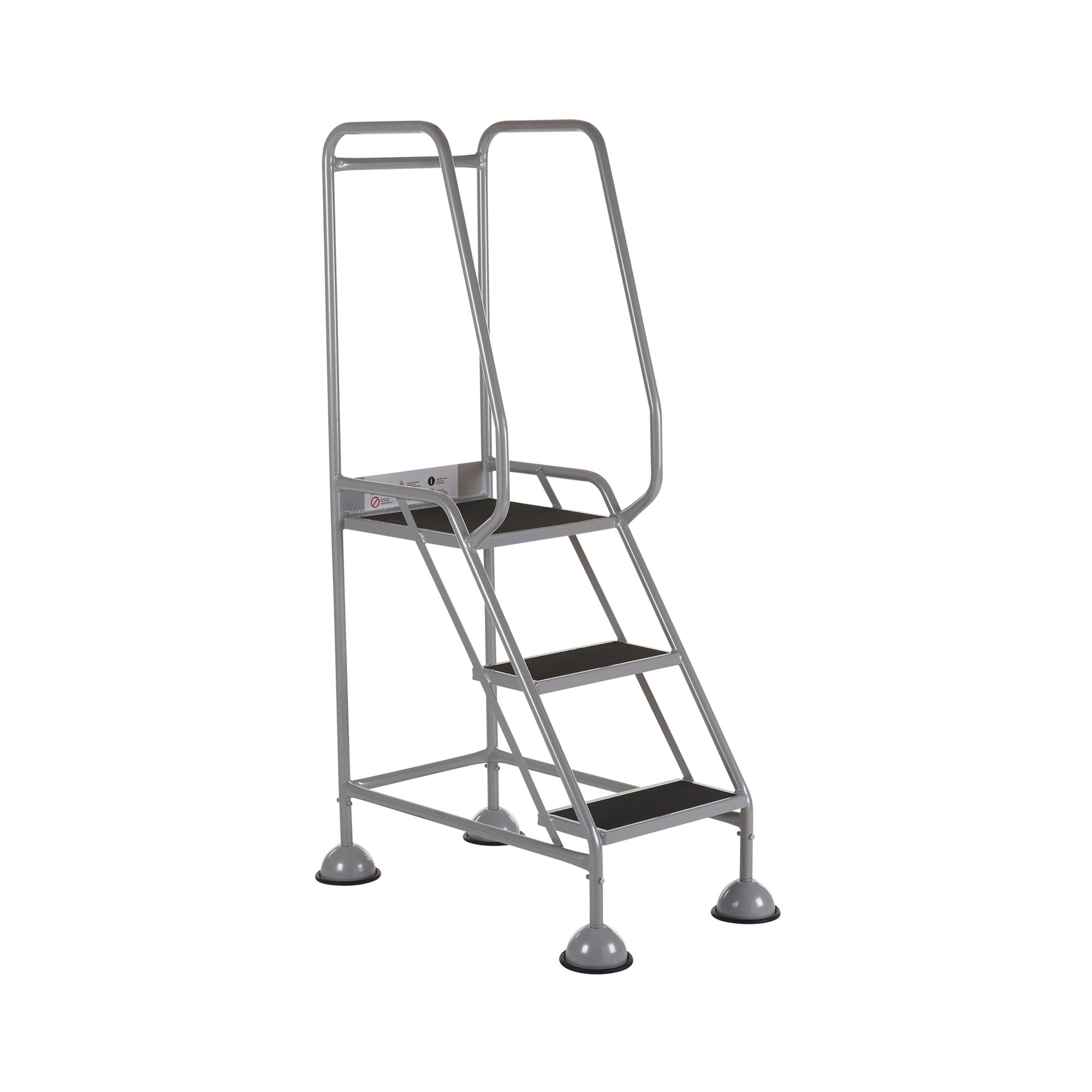 5 Star UK Domed Feet Anti-Slip 3 Tread Steps Grey FS687749