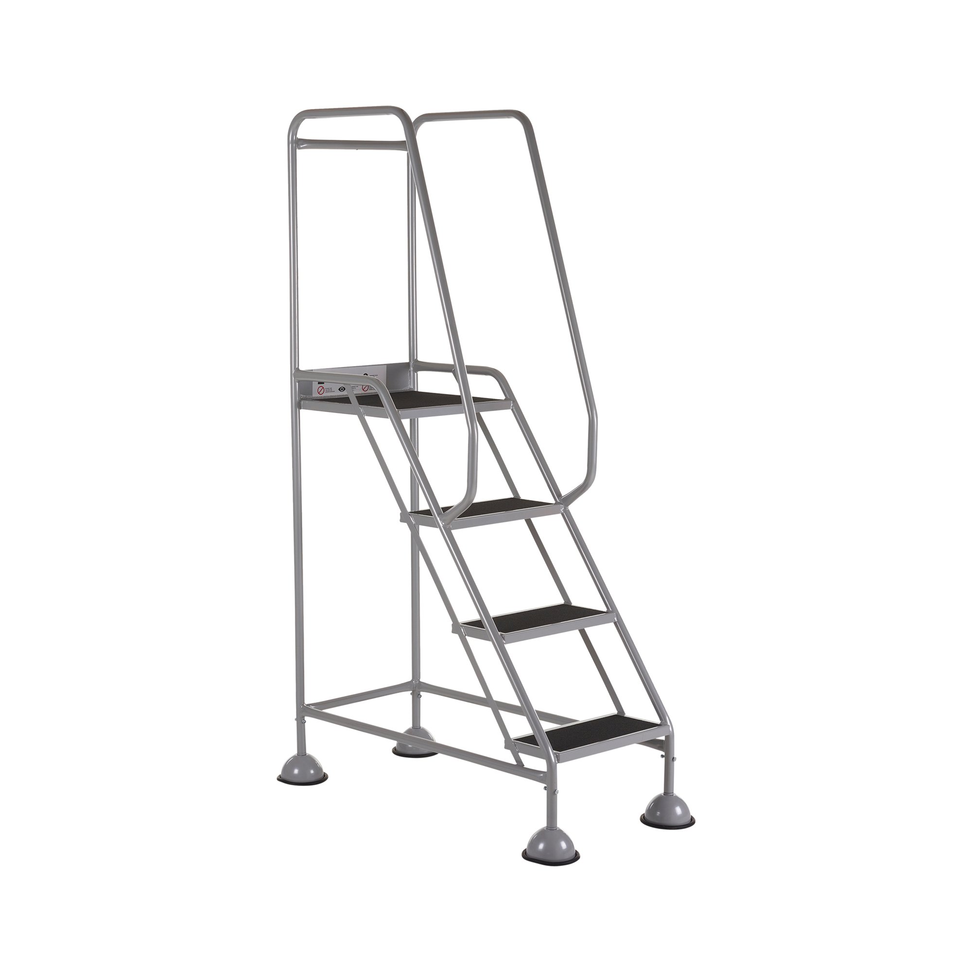 5 Star UK Domed Feet Anti-Slip 4 Tread Steps Grey FS687753