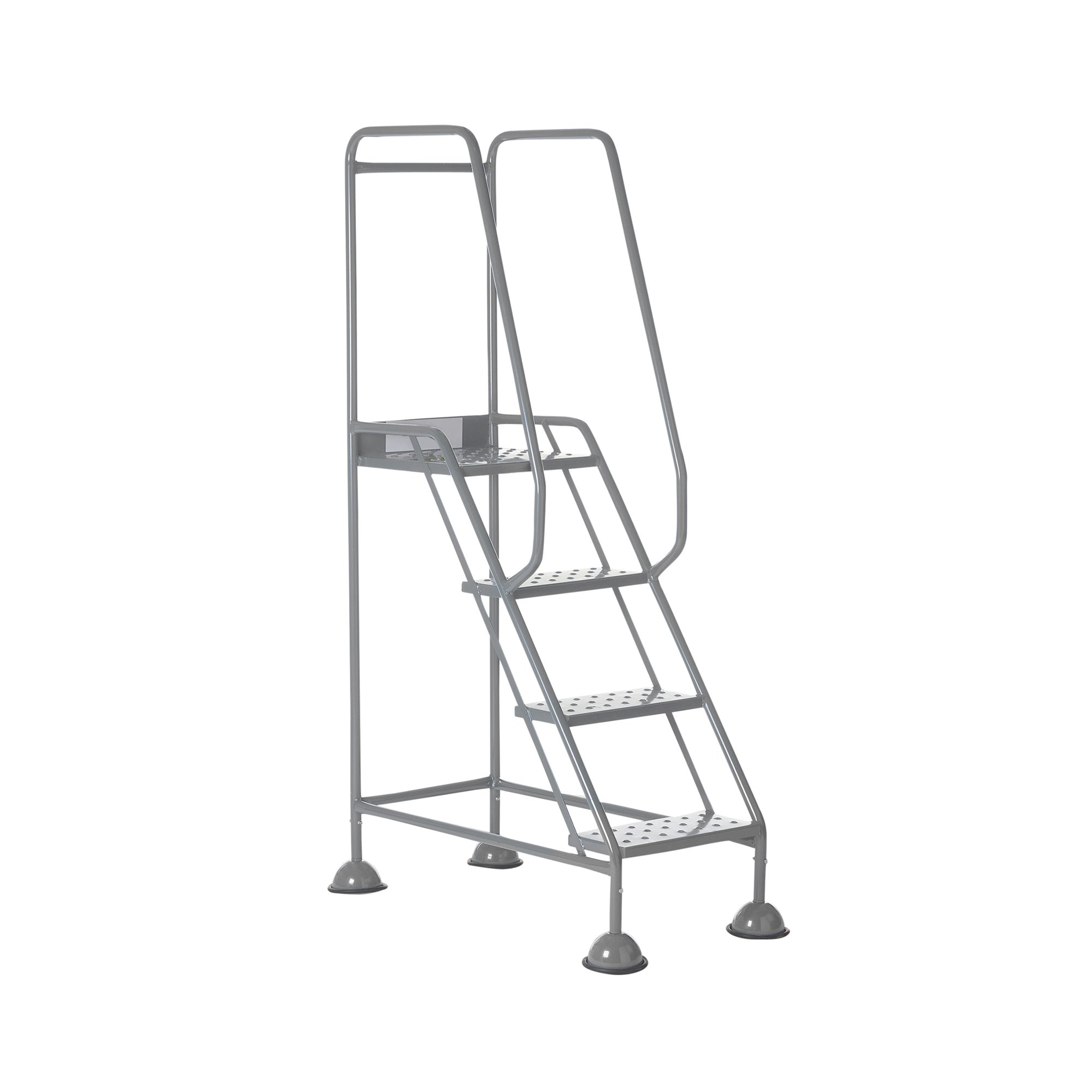 5 Star UK Domed Feet Punched 4 Tread Steps Grey FS687884