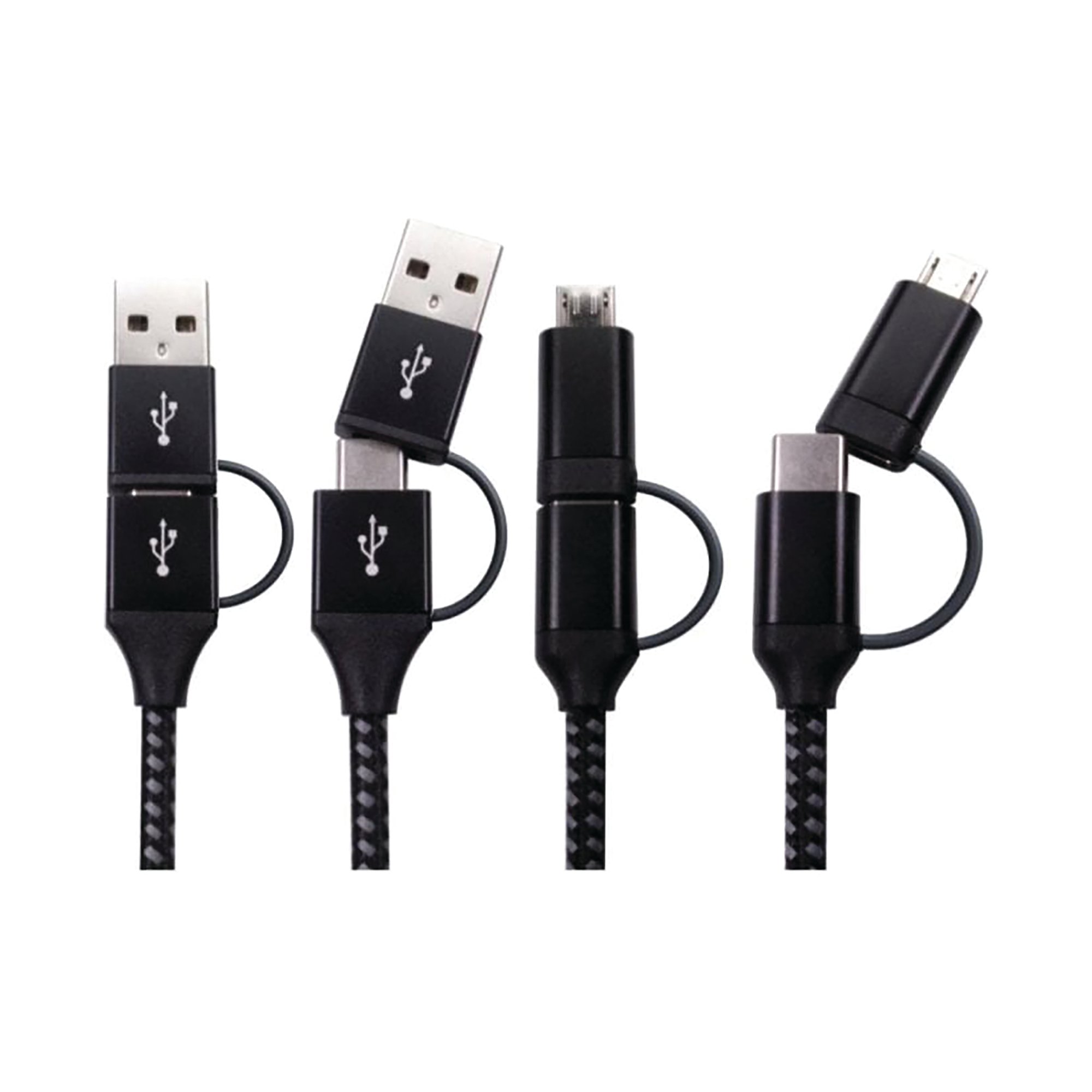 5 Star USB-C and A to USB-C and Micro B Multi Cable 1.5m FS711327