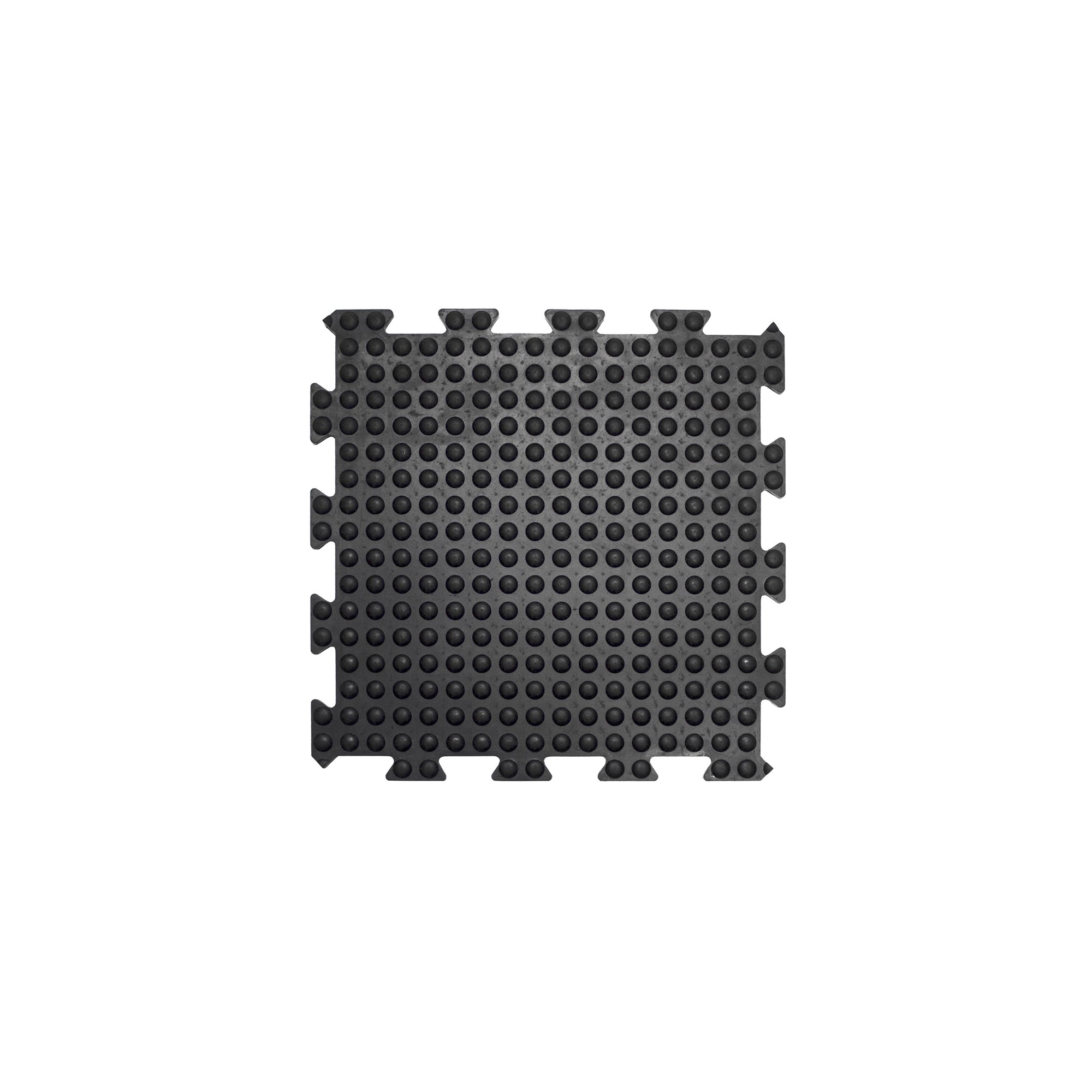 5 Star Anti-Fatigue Bubble Interlock Mat Mid 0.5x0.5m Black FS712724