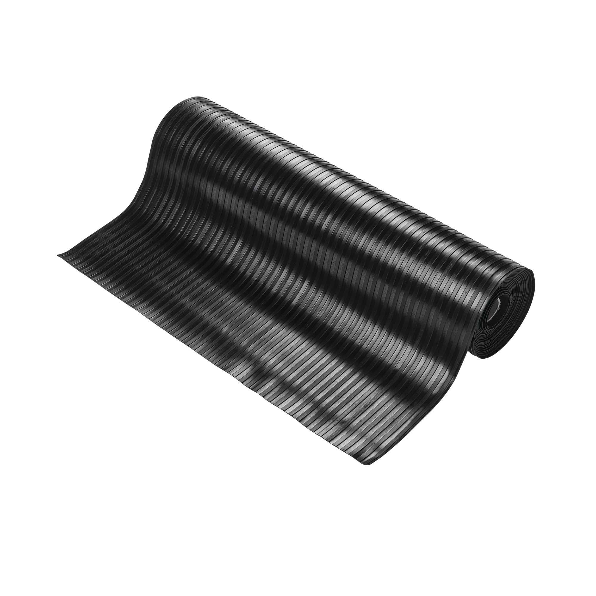 5 Star Wide Ribbed Runner Mat 0.9m x 10m x 3mm Black FS712748