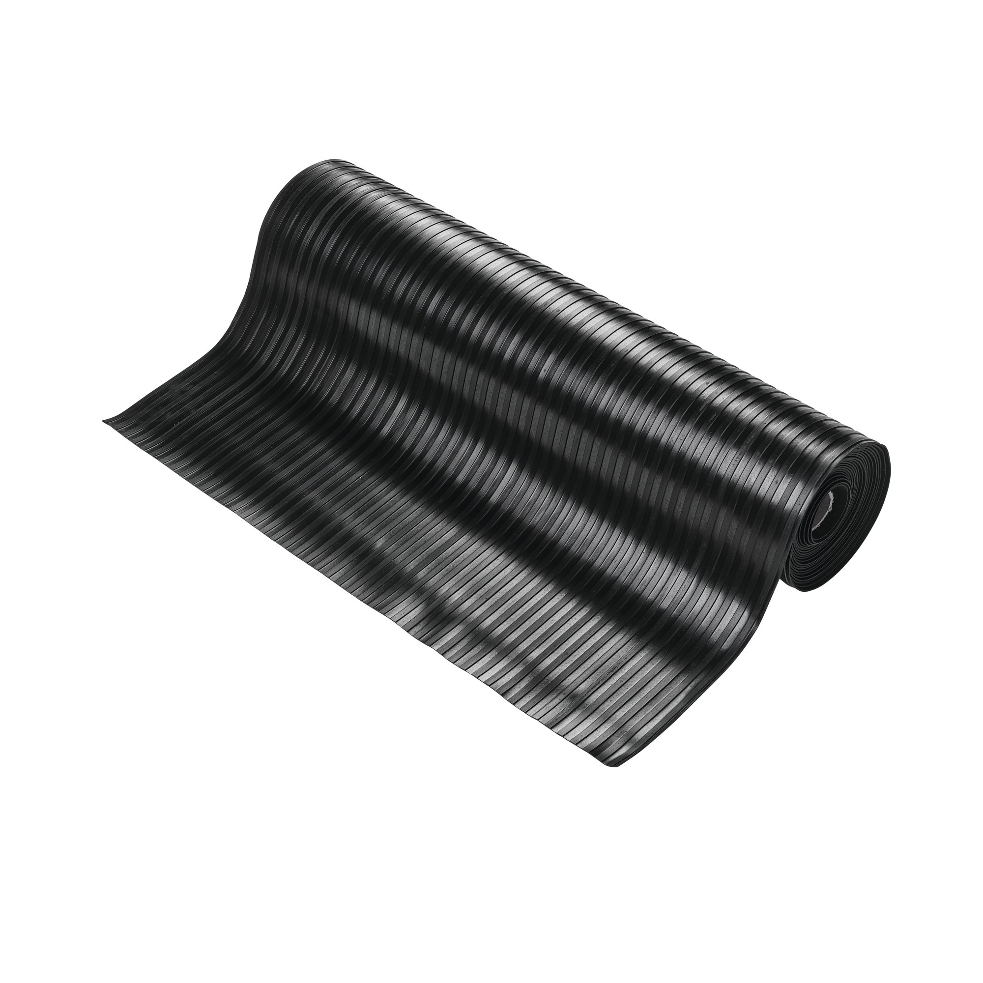 5 Star Wide Ribbed Runner Mat 0.9m x 10m x 6mm Black FS712756