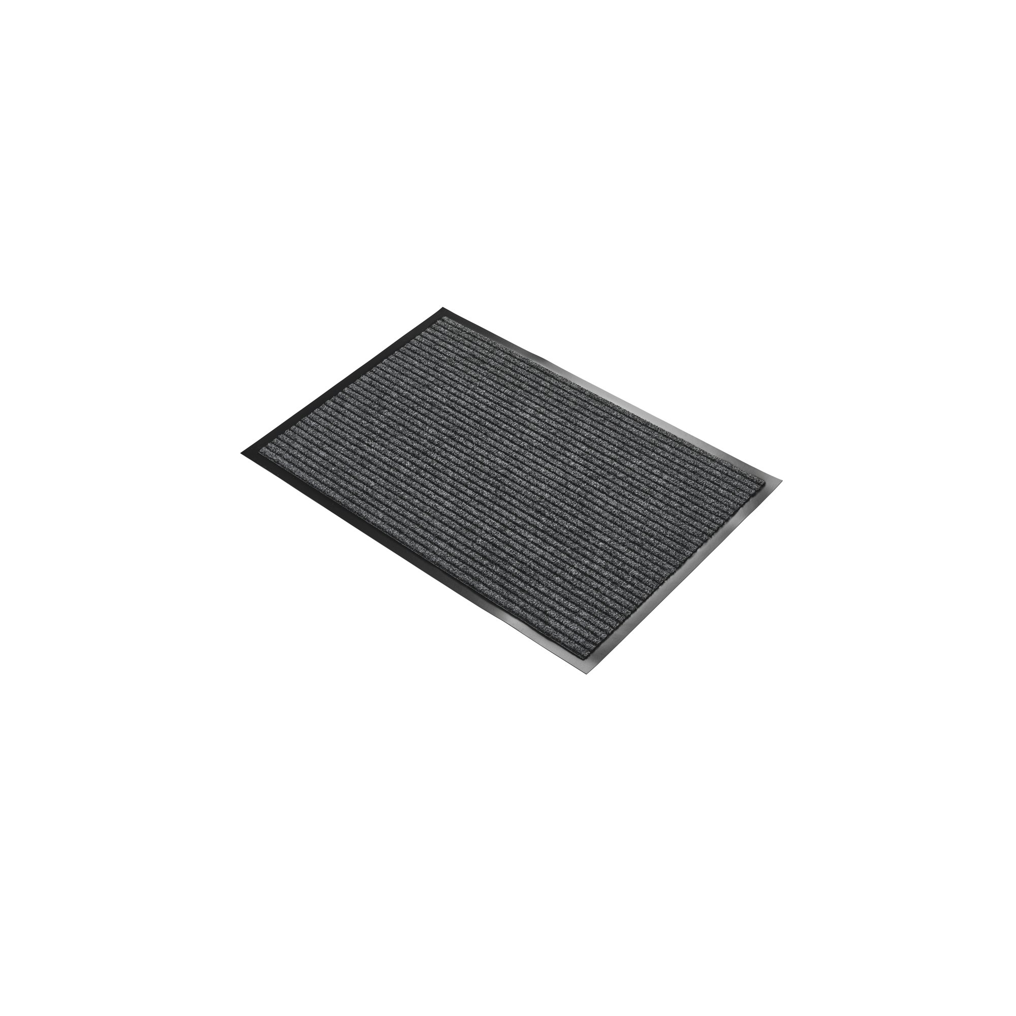5 Star Heavy Duty Ribbed Door Mat 0.6 x 0.9m Grey FS712949