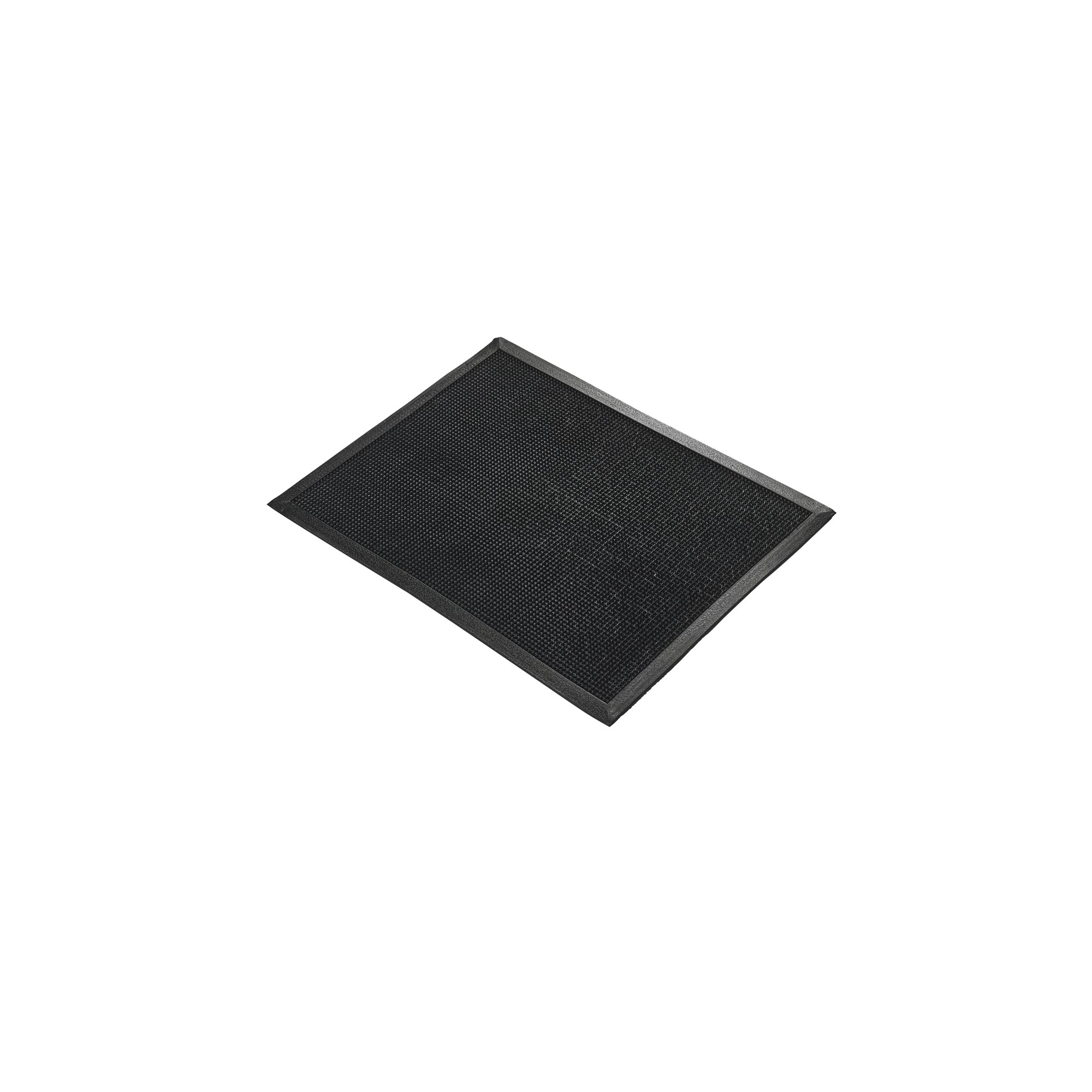 5 Star Fingertip Rubber Outdoor Door Mat 0.6 x 0.8m Black FS712961