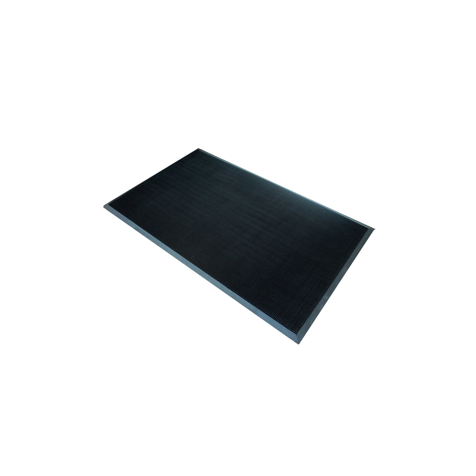 5 Star Fingertip Rubber Outdoor Door Mat 0.9 x 1.8m Black FS712963