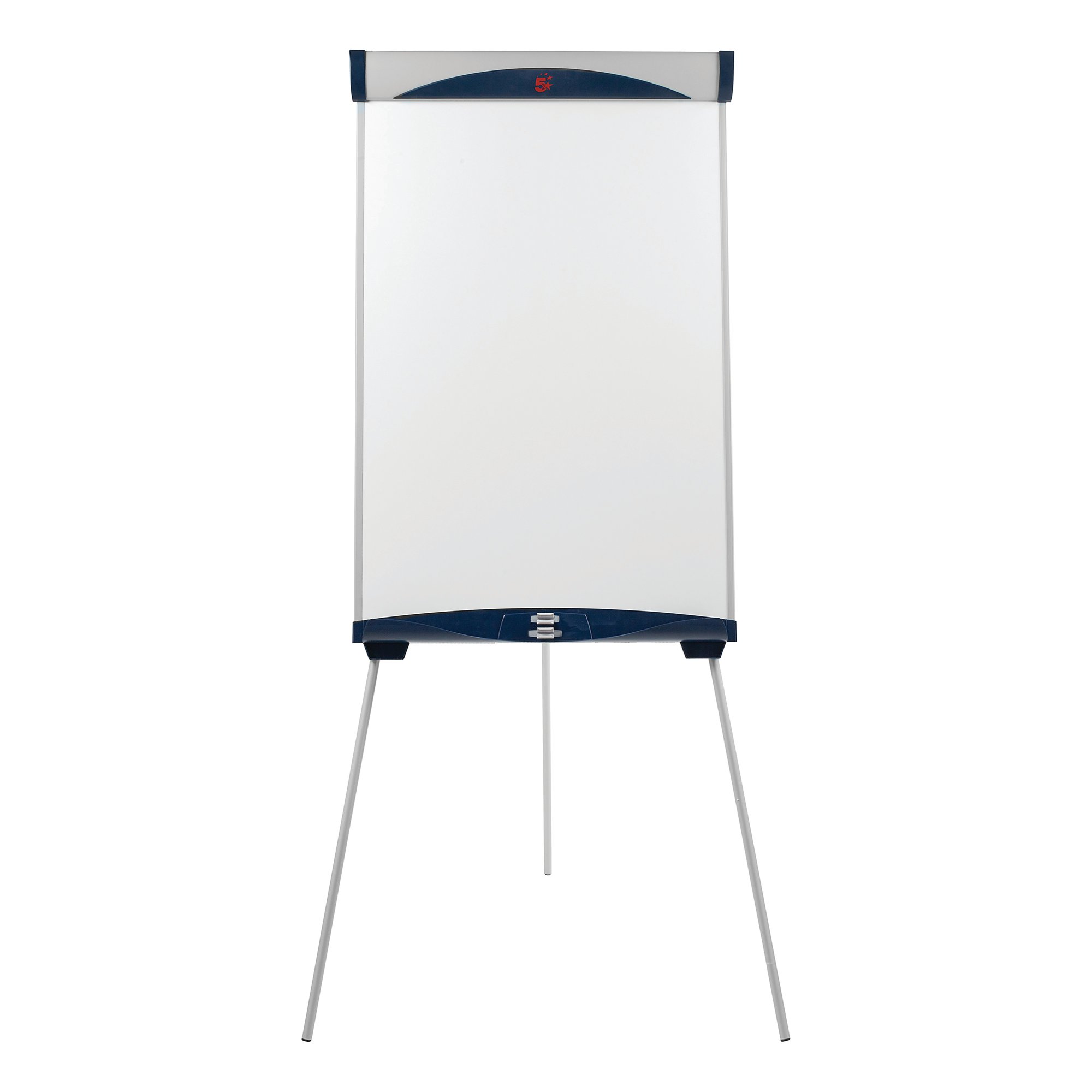 5 Star Drywipe Magnetic Easel with Pen Tray and Extension Arms A1/Euro Grey 915048