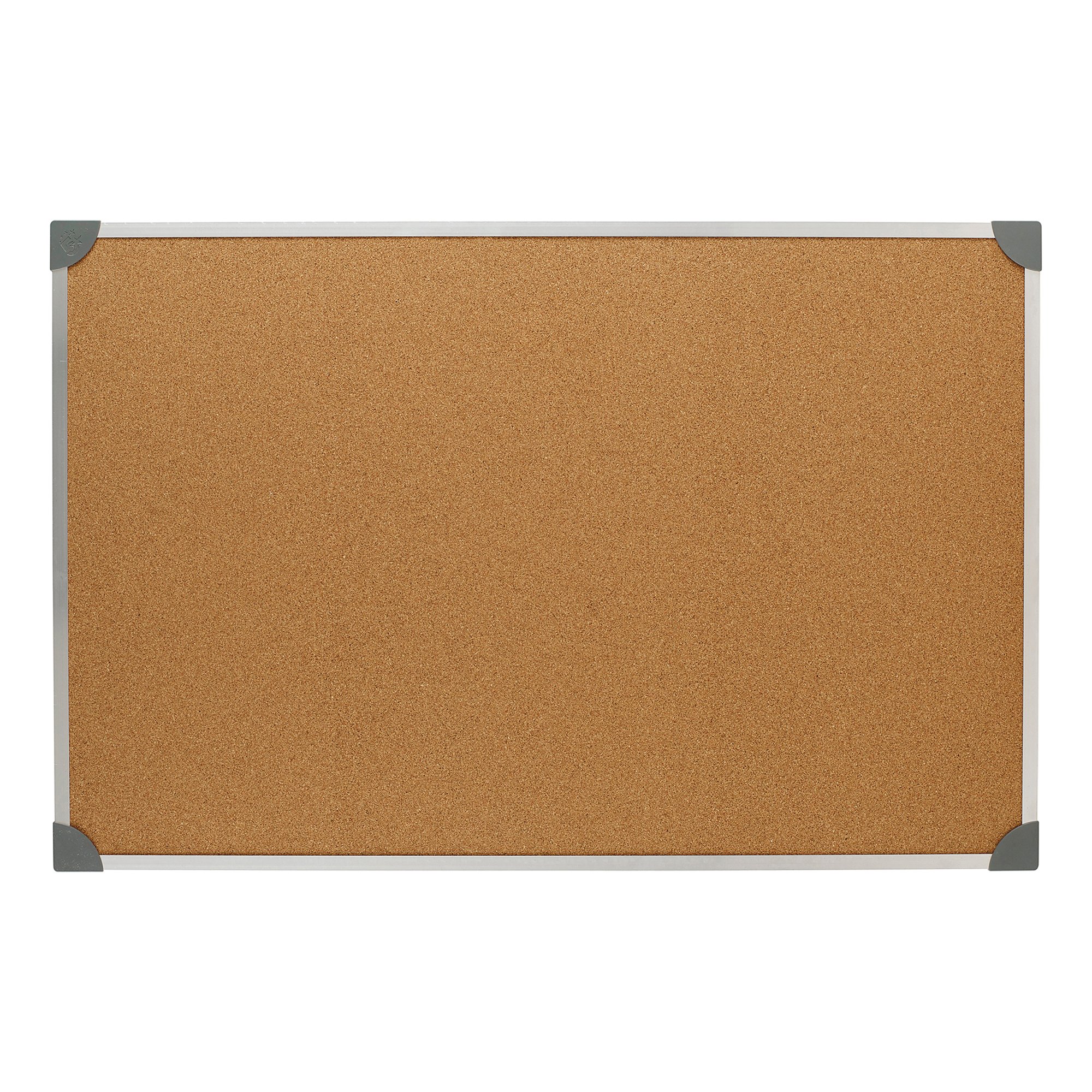 5 Star Cork Board with Wall Fixing Kit Aluminium Frame 900x600mm 940597