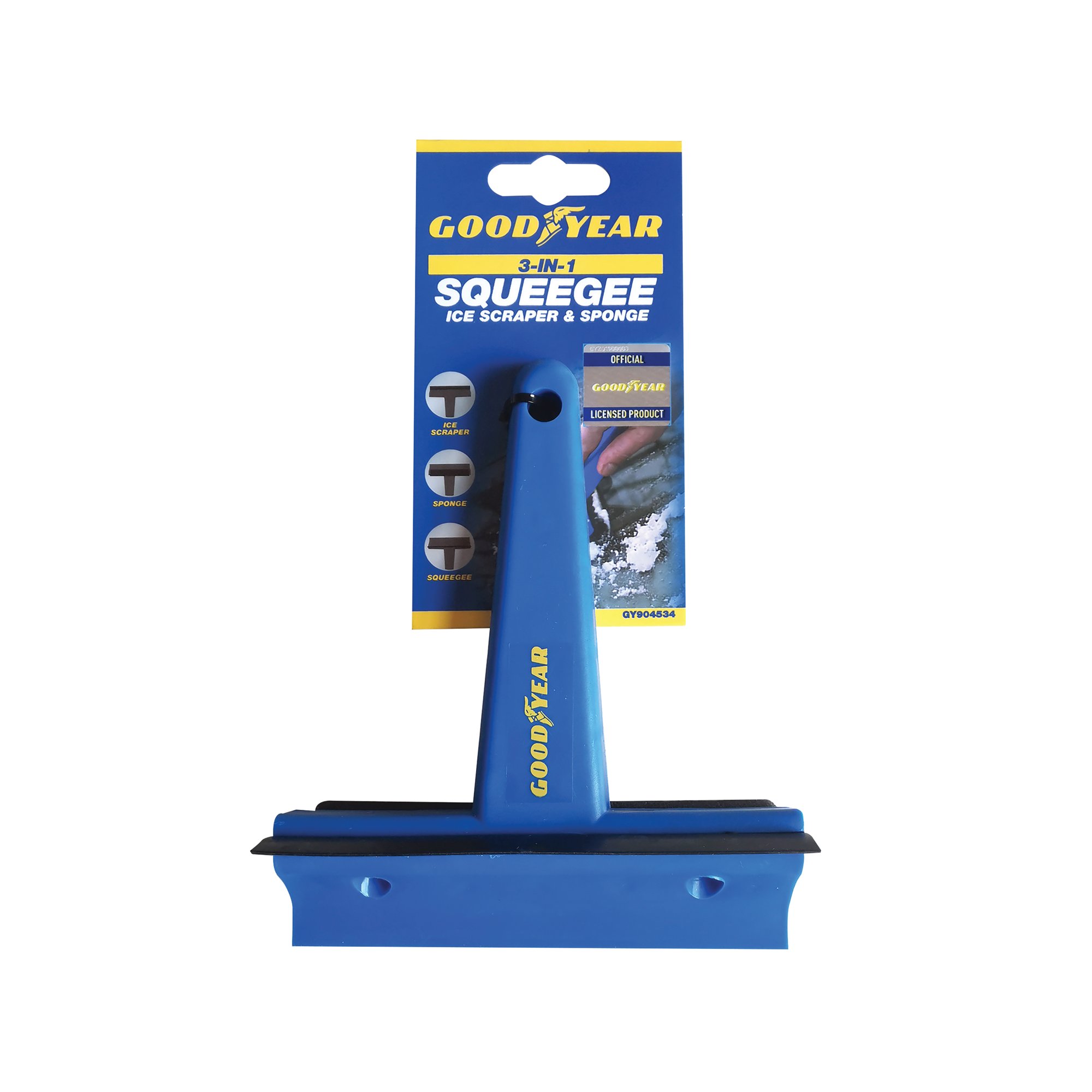 Goodyear 3-in-1 Squeegee Ice Scraper and Sponge 904534