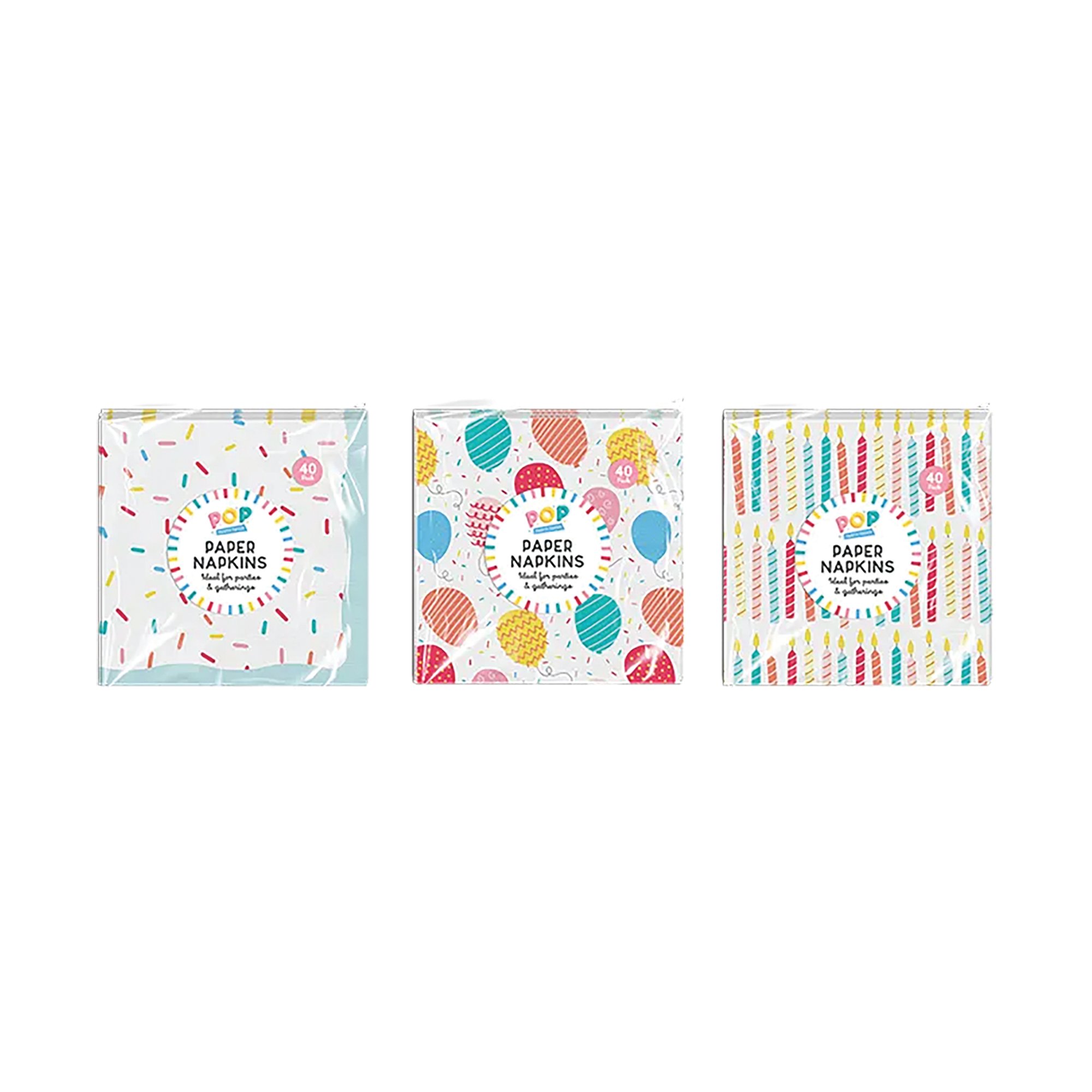 Party Napkins x40 3-Ply Pack of 18 PAR11520OB