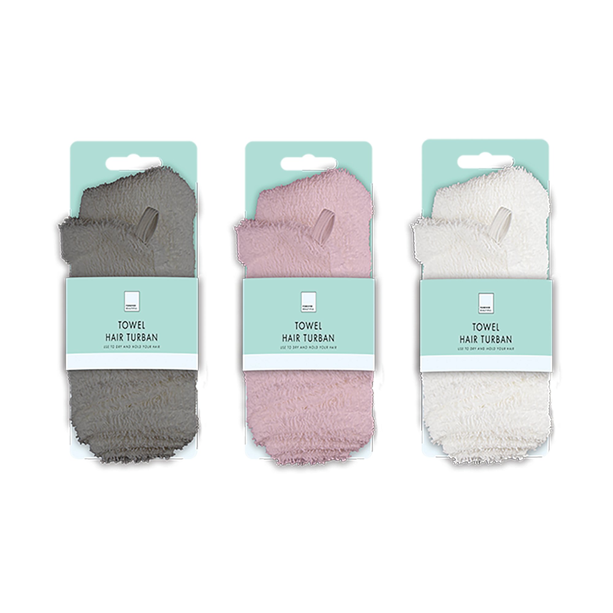 Forever Beautiful Towel Hair Turban Assorted Pack of 24 PER7905