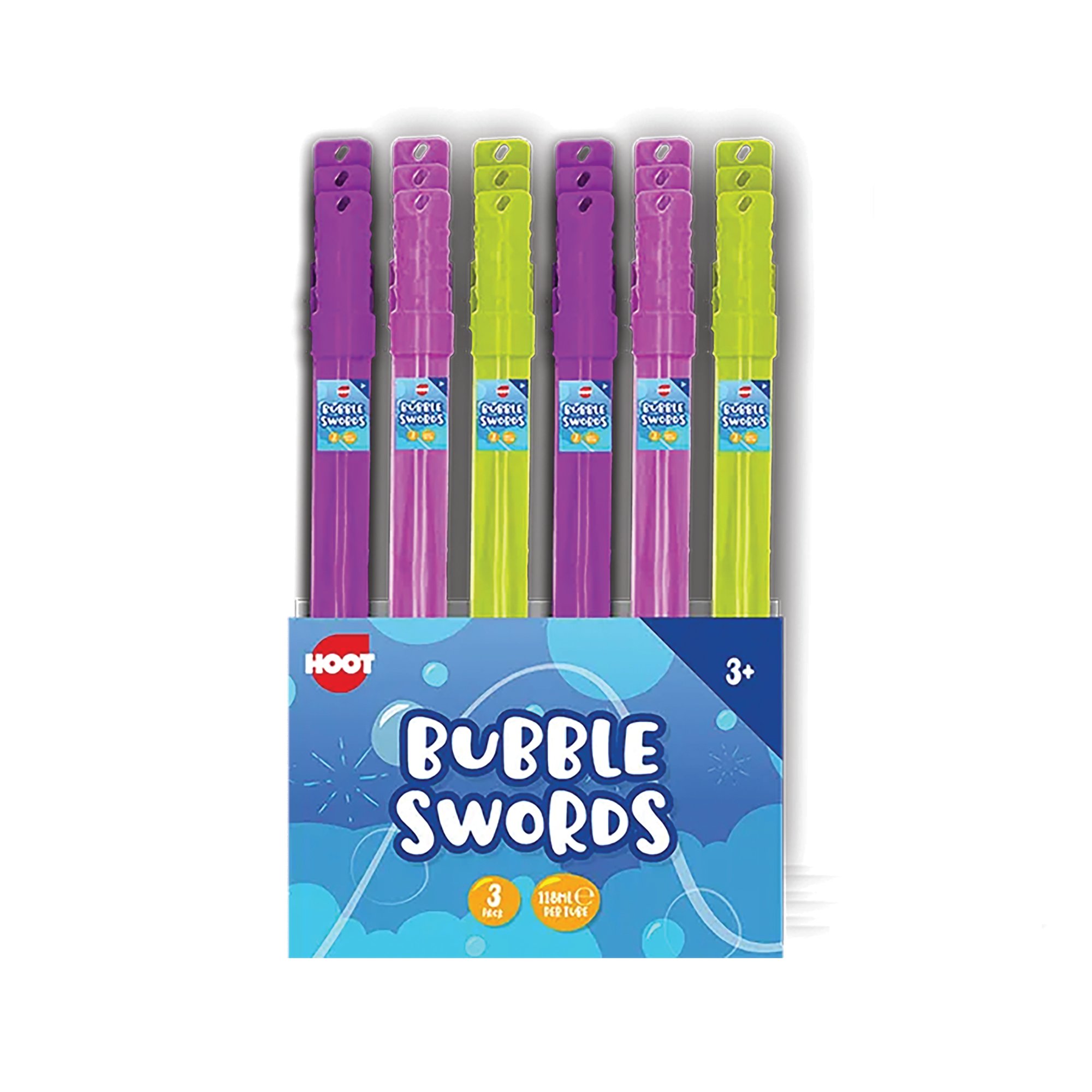 Bubble Swords x3 118ml Assorted Pack of 12 TOY7869OB