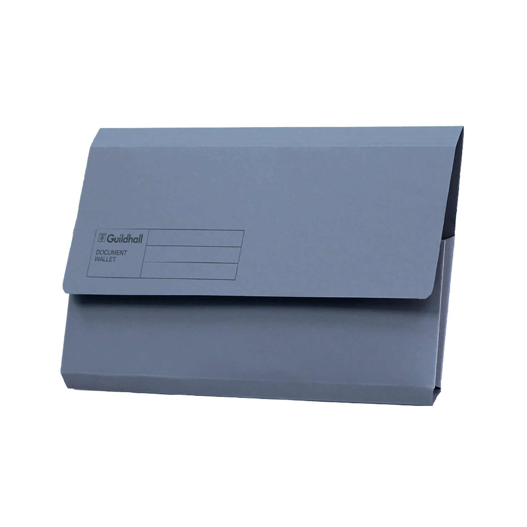 Exacompta Guildhall Document Wallet Foolscap Blue (Pack of 50) GDW1-BLU