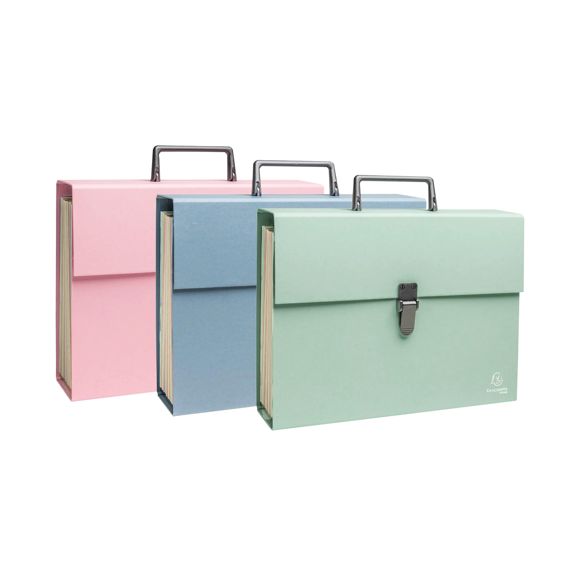 Exacompta Autentik Expanding Multipart Filing Box A4 Assorted 56339E