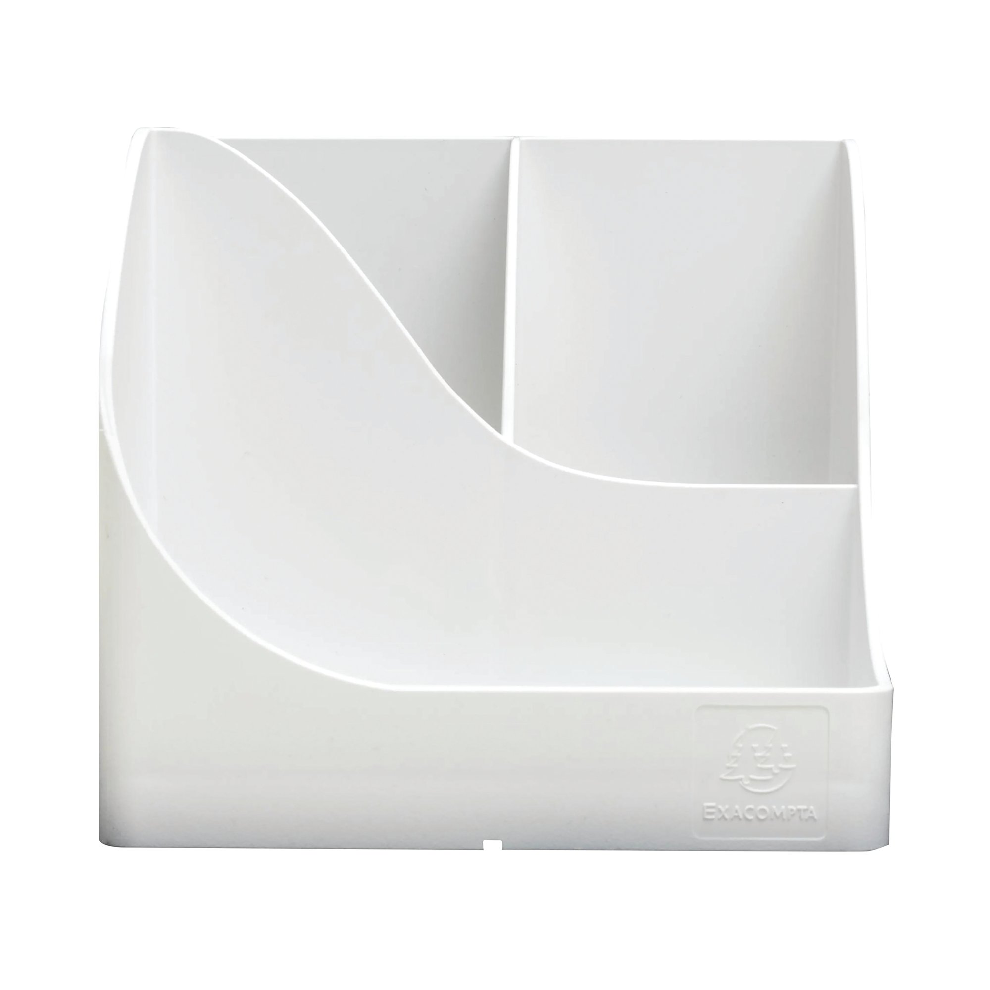 Exacompta Autentik Multi Compartment Pen Box White 69513D