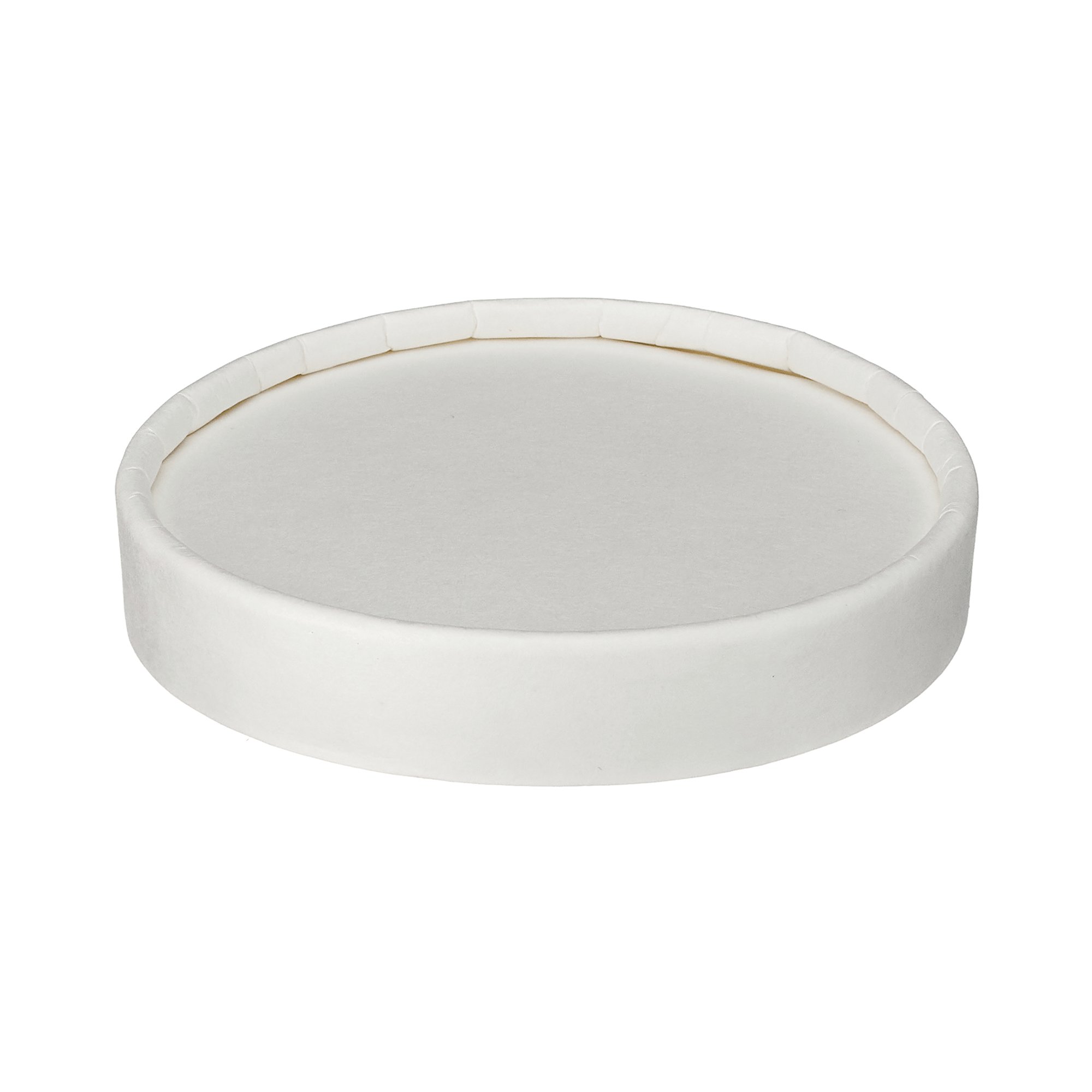Go-Pak Soup Cup Lid PP Lined 8 to 12oz White (Pack of 500) D46012