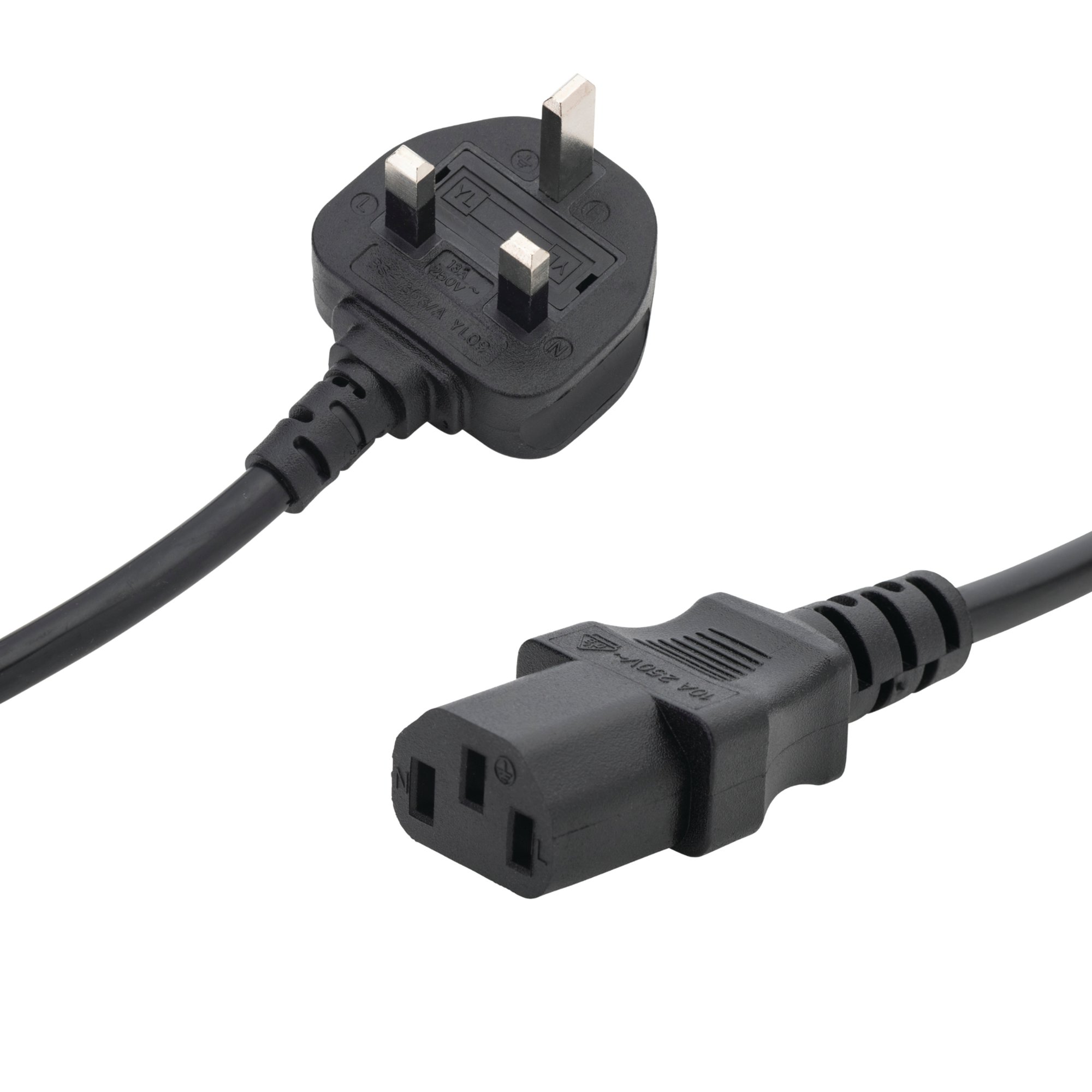 connektgear IEC C13 UK Mains Power Plug 1.8m 27-0110B