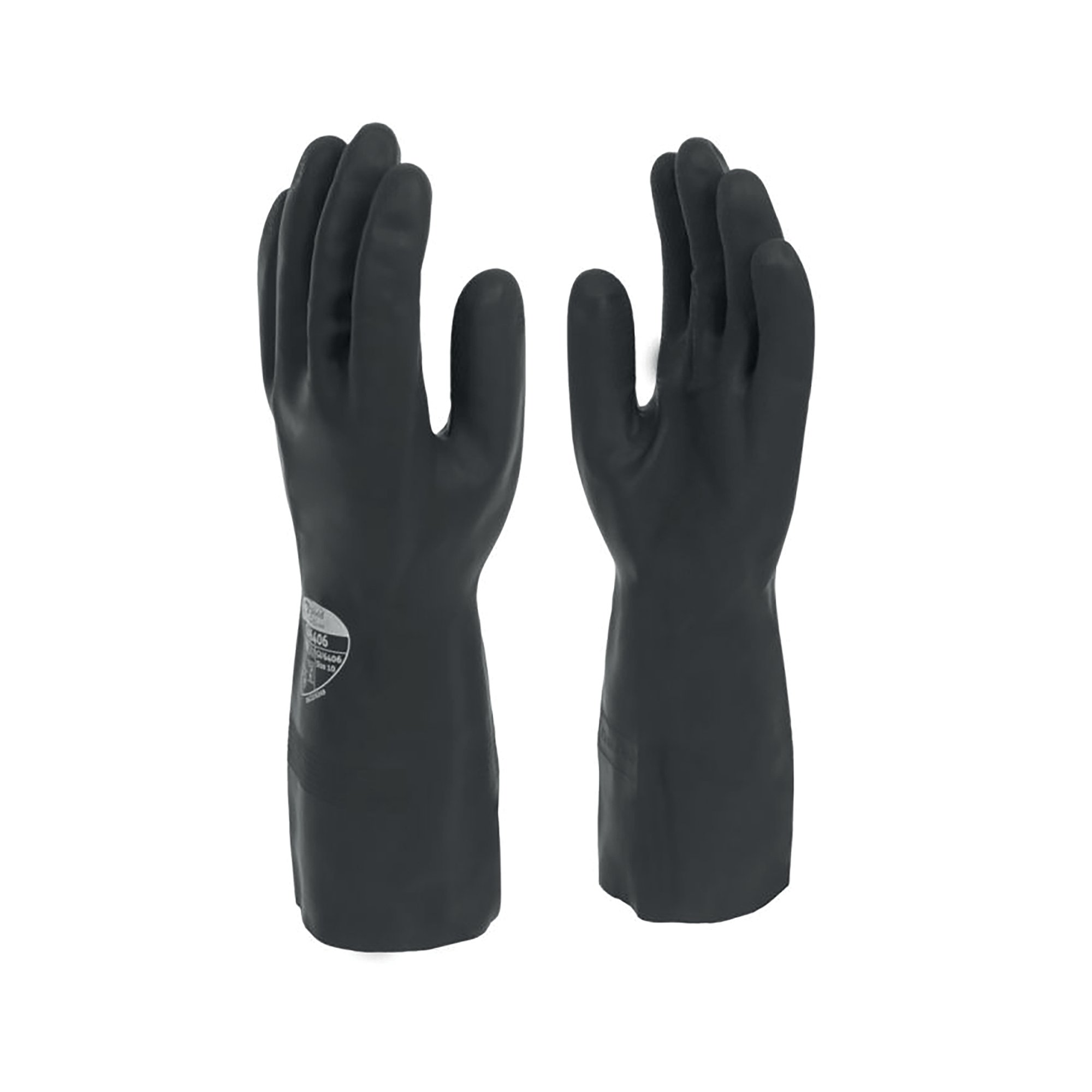 Shield 33cm Industrial Rubber Glove Black Size 10 GI/6406/10