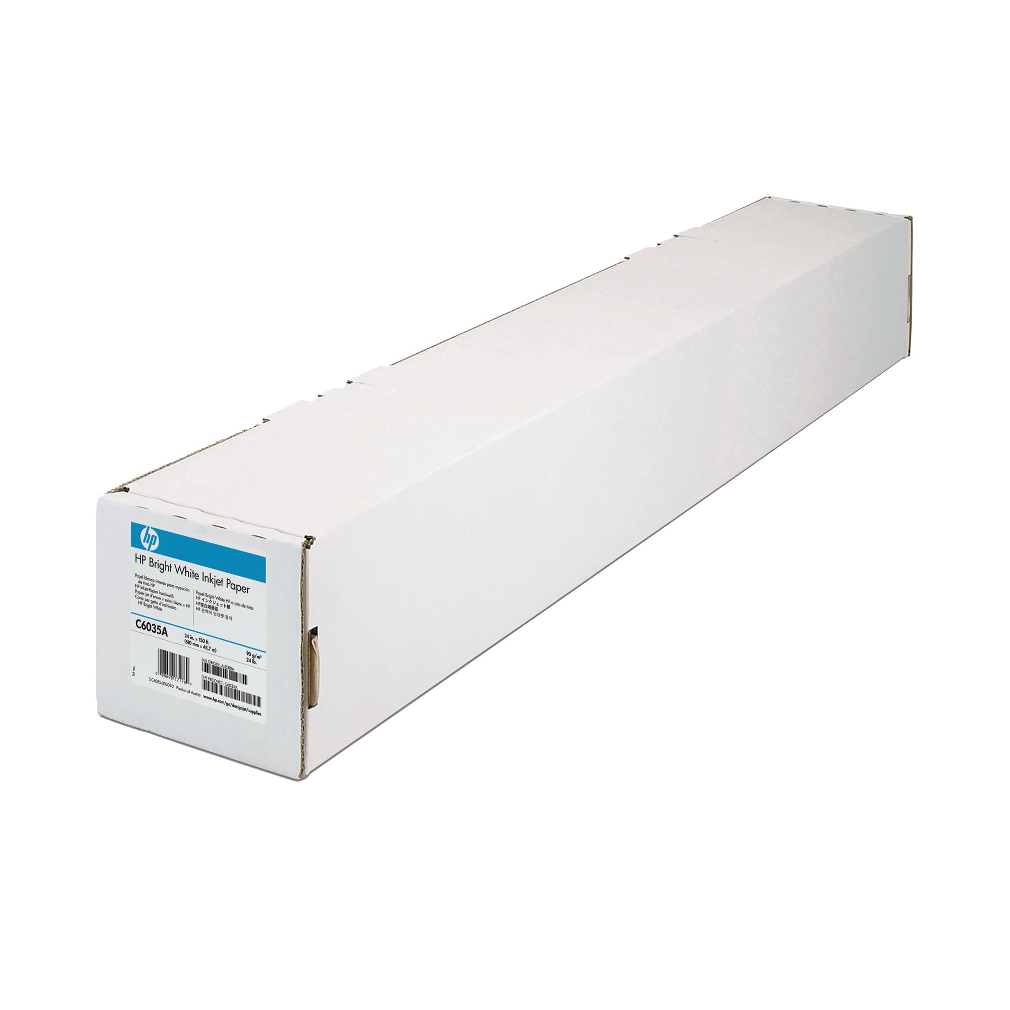 HP Designjet Plotter Paper 841mm x 45.7m Roll 90gsm Bright White Q1444A