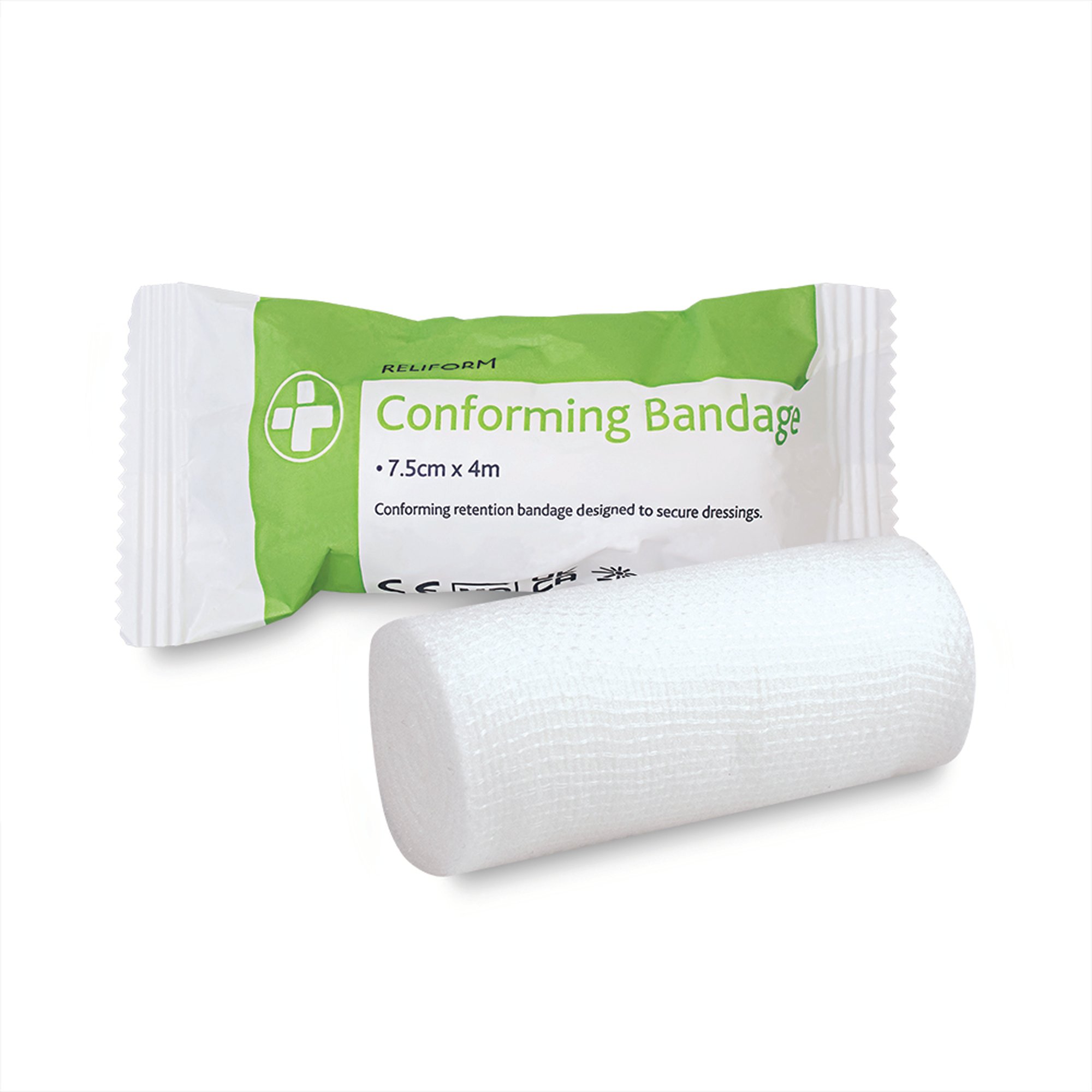 Reliance Medical Reliform Conforming Bandage 75mmx4m Pack of 10 432