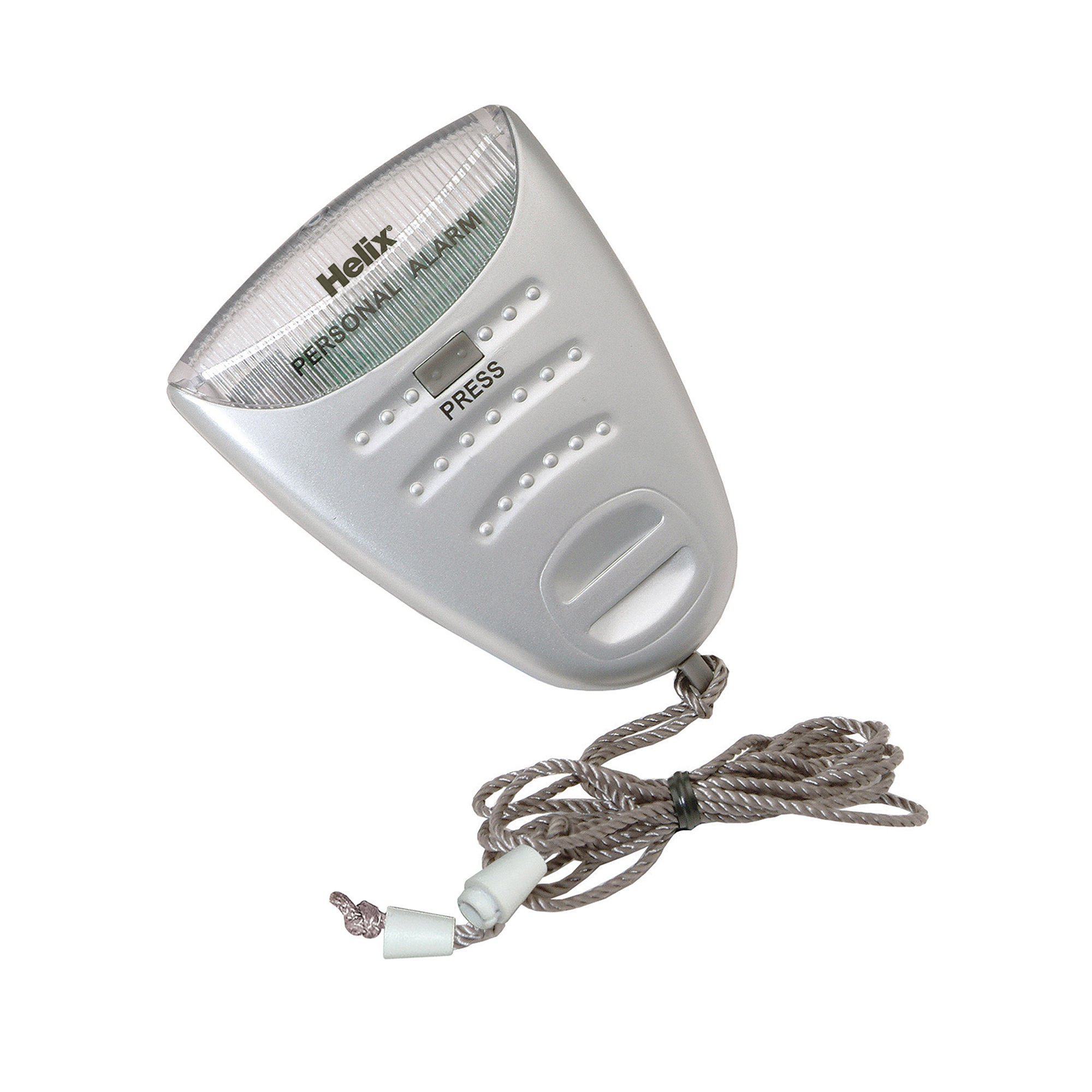 Helix Personal Attack Alarm With Torch Silver PS2070