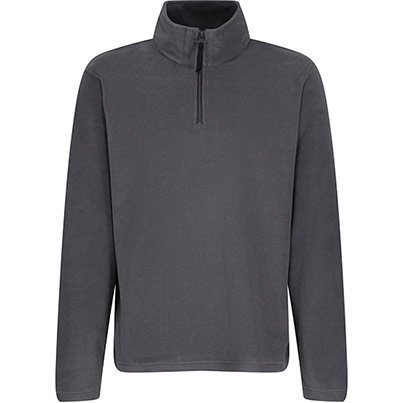 Regatta Men's Grey Quarter-Zip Micro Fleece Jacket M