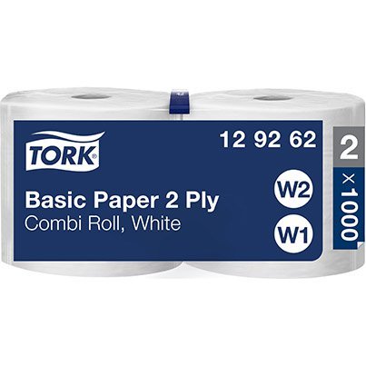Tork White Combi Basic Paper Towel Roll 340m (Pack of 2)