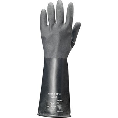 Ansell AlphaTec 38-520 Butyl Chemical-Resistant Gloves 8