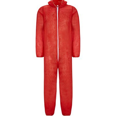 Arco Essentials Red Lightweight Disposable Overalls M