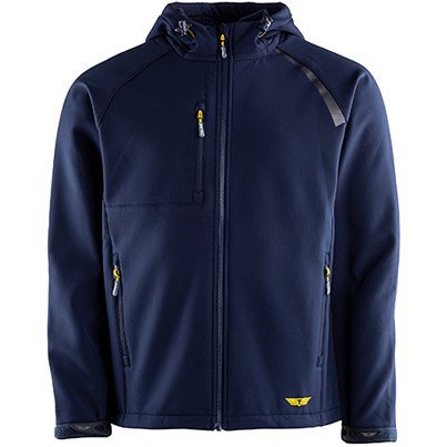 Trojan Men's Navy Hooded Softshell Jacket M