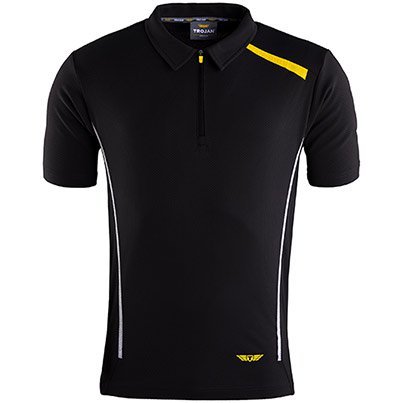 Trojan Men's Black Polo T-Shirt M