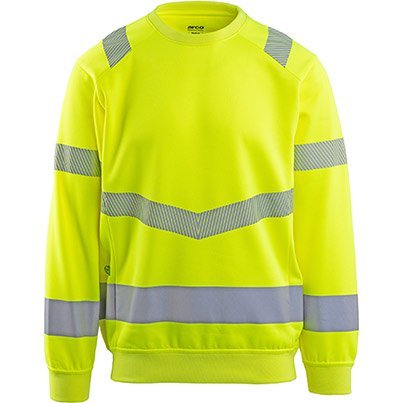 Arco Responsible Yellow Hi-Vis Sweatshirt M