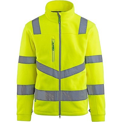 Arco Responsible Yellow Hi-Vis Fleece Jacket S