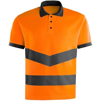 Arco Orange Hi-Vis Polo Shirt S