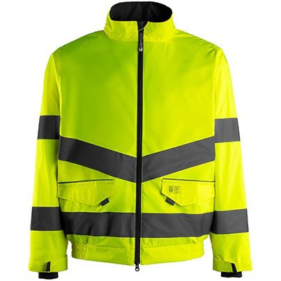 Arco Yellow Waterproof Hi-Vis Shell Jacket S