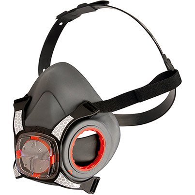 JSP Force 8 Half-Face Respirator Mask with PressToCheck P3 Filters